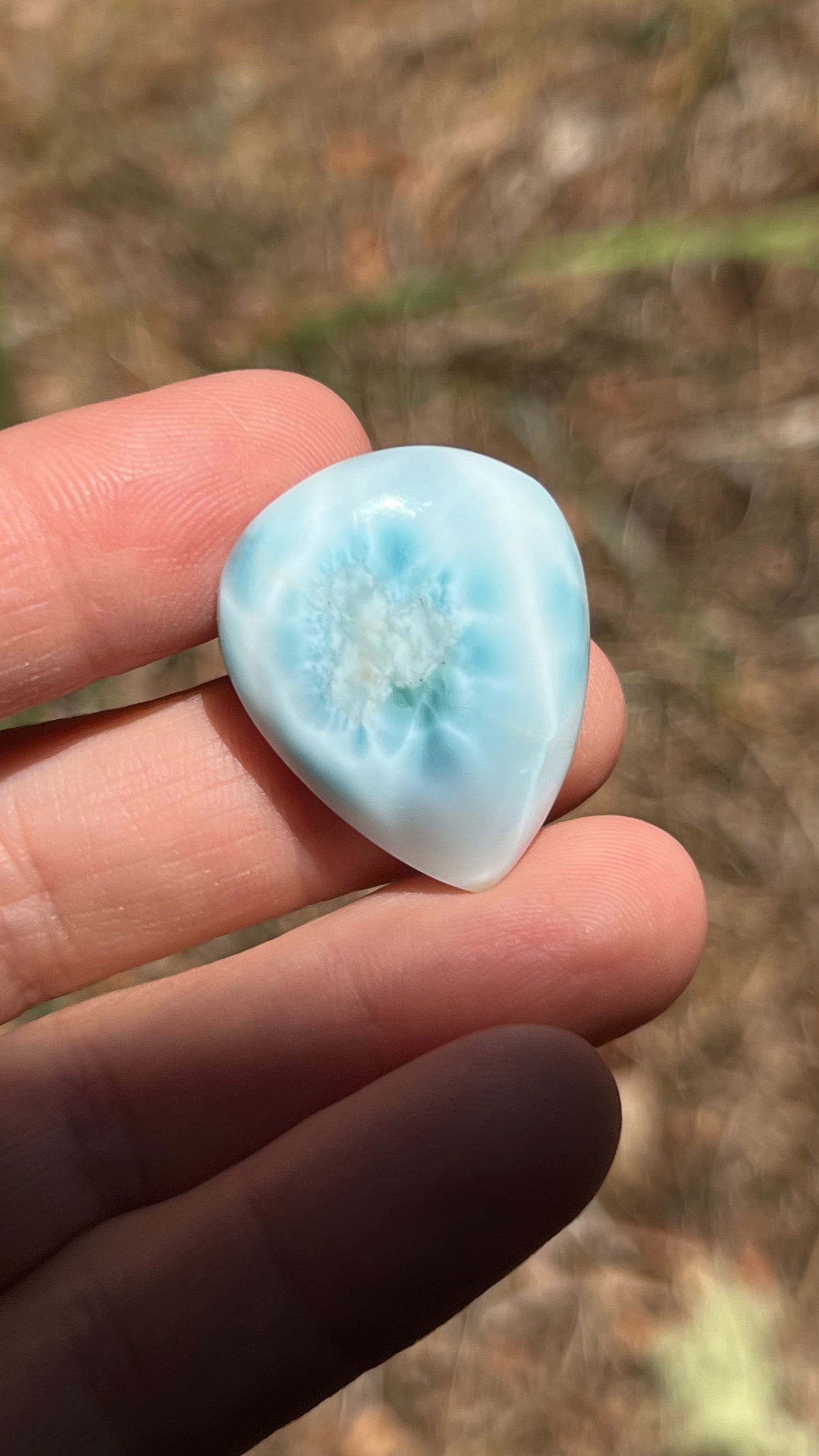 Larimar Cabochon, 8.5g Dominican Republic, AAA High Quality