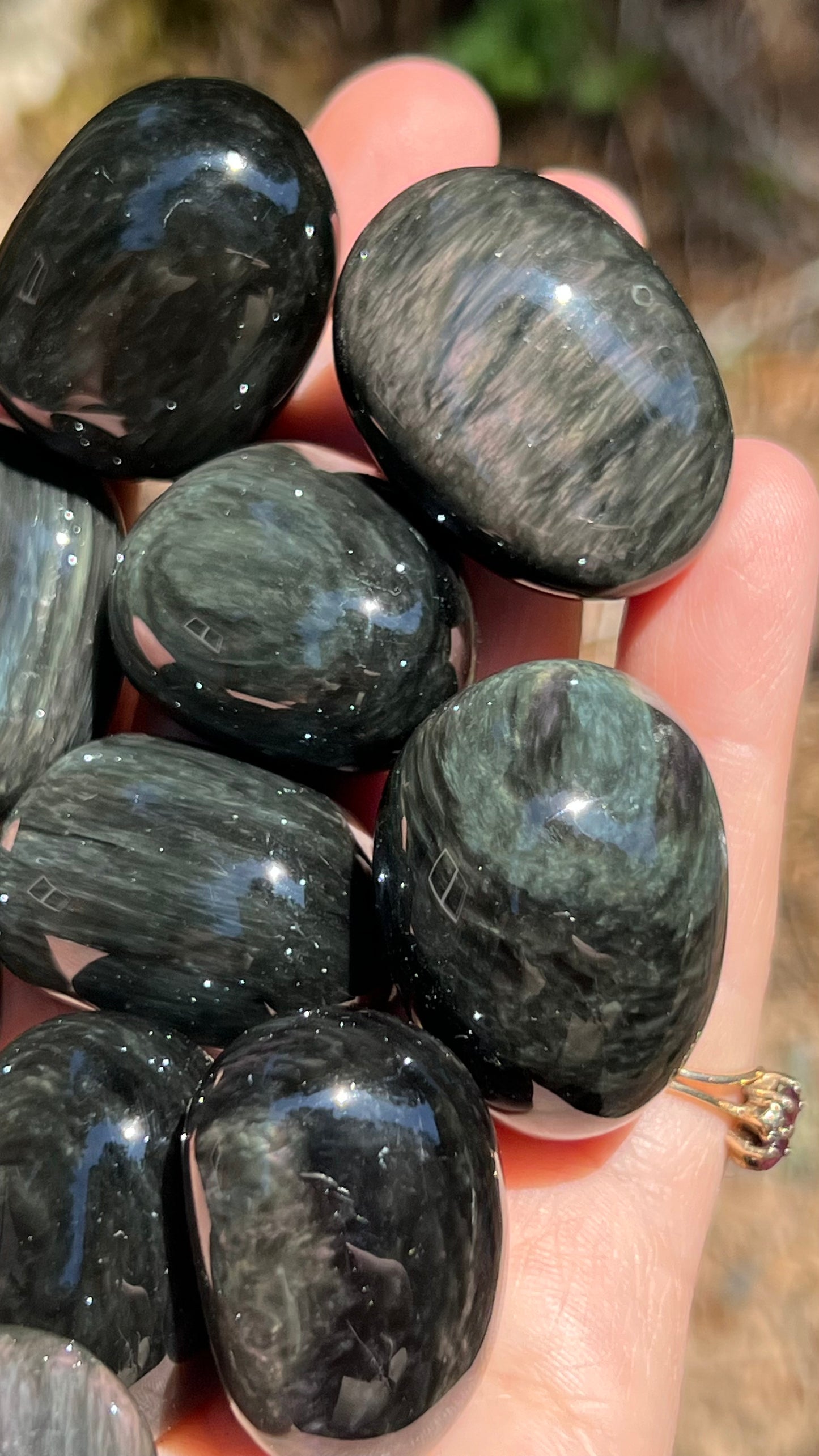 ONE Velvet Rainbow Obsidian Stone