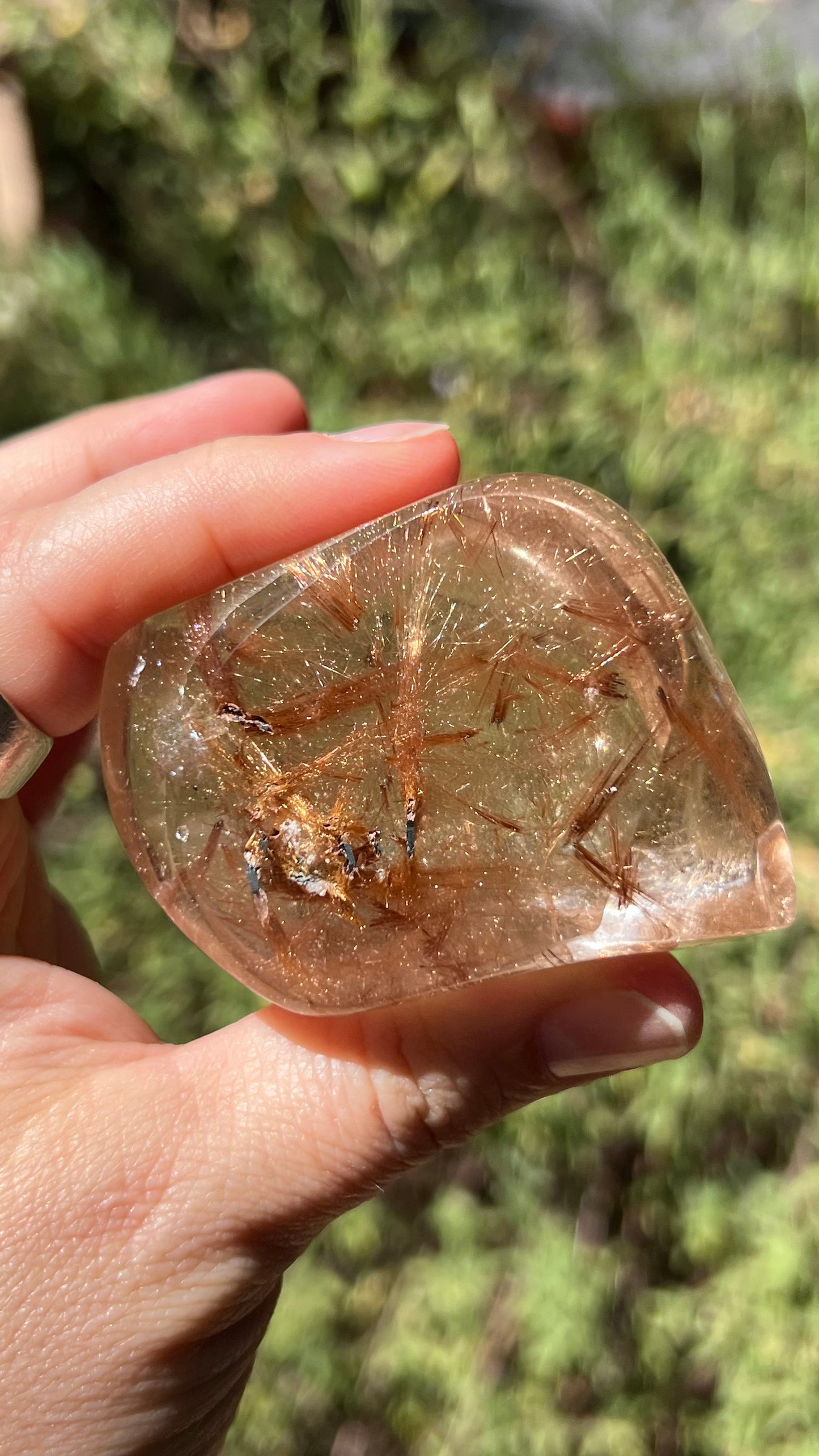 Gold Rutile Included Quartz, Lawrence Stoller