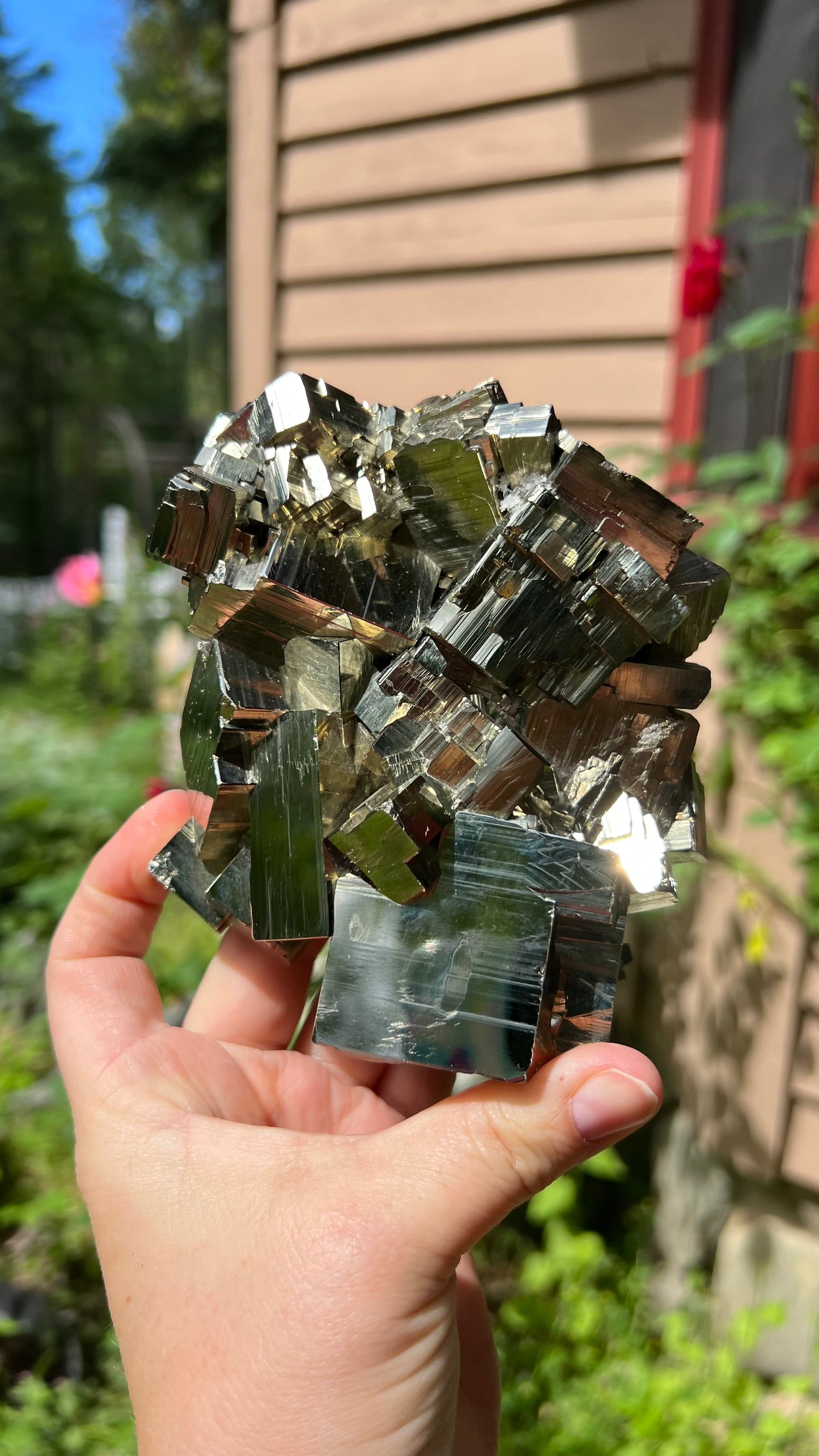 Striking Pyrite with Quartz, Huanzala Mine, Peru