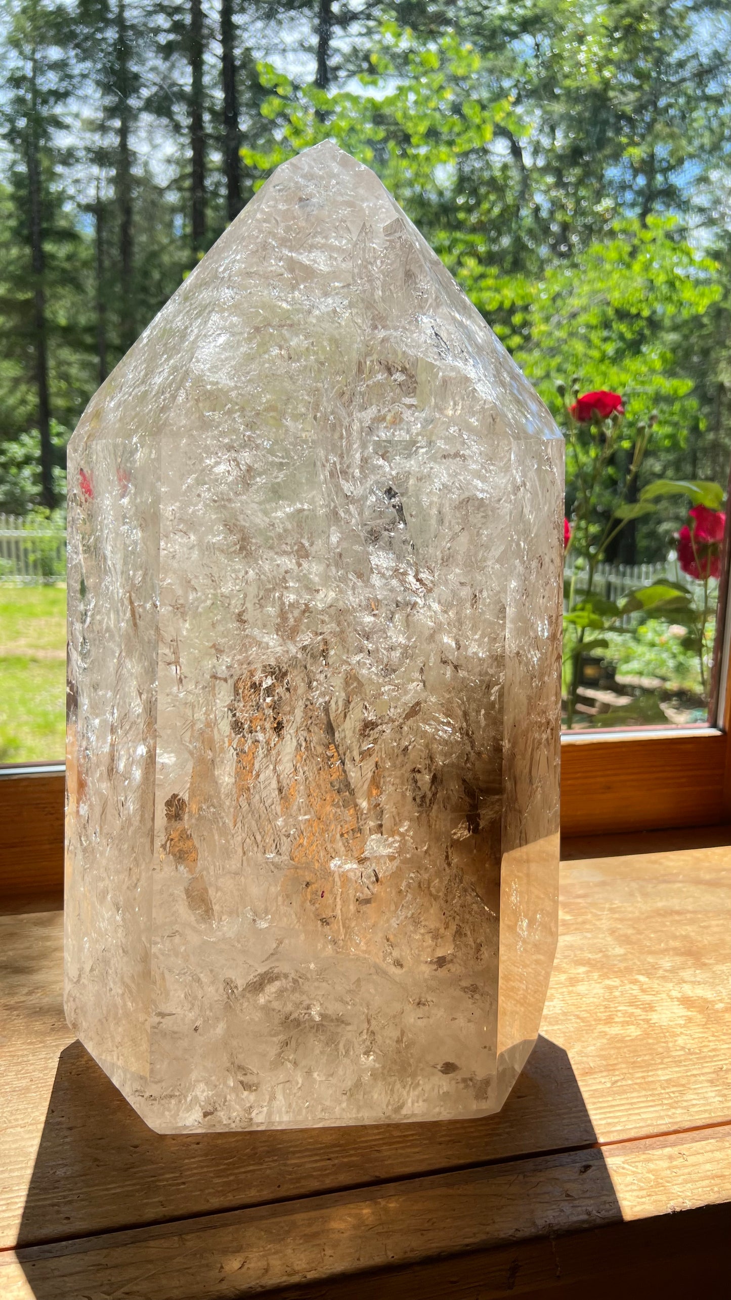 Quartz Tower, 97lbs, Brazil Crystal Home Decor