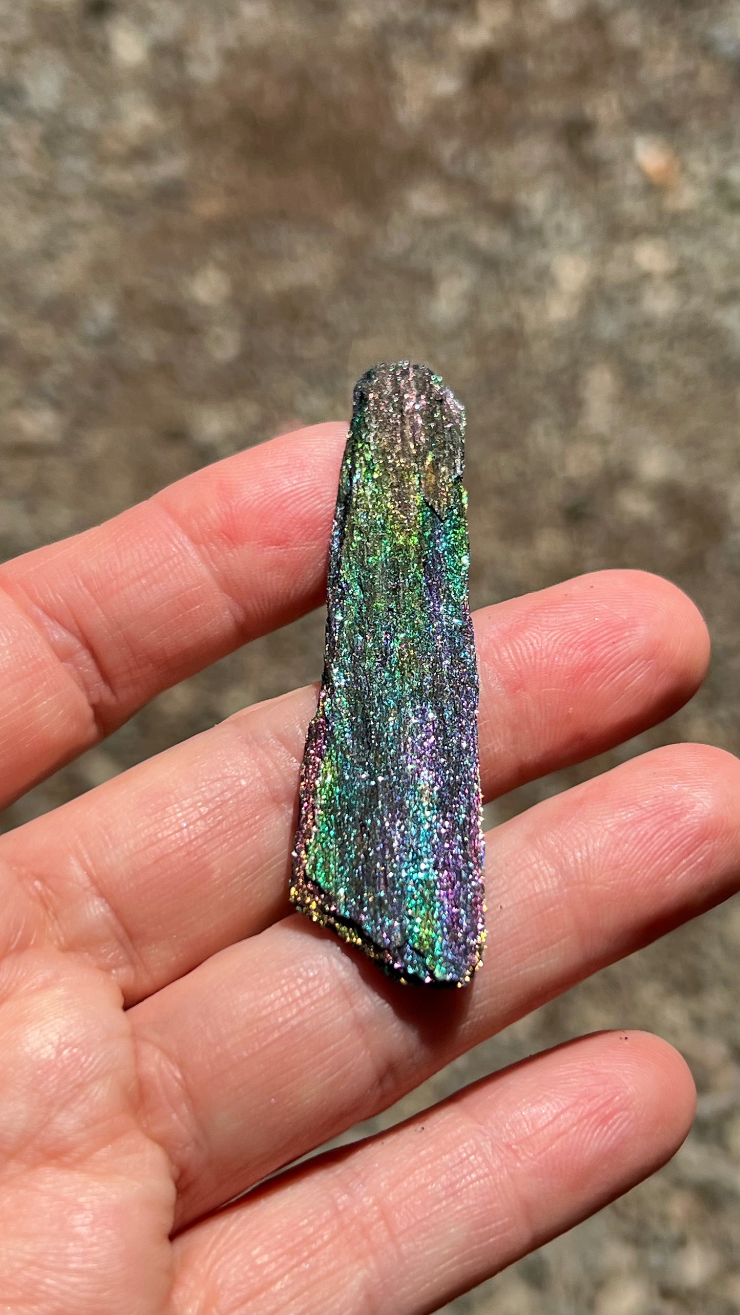 Iridescent Rainbow Hematite, 45cts Andrade Mine, Brazil