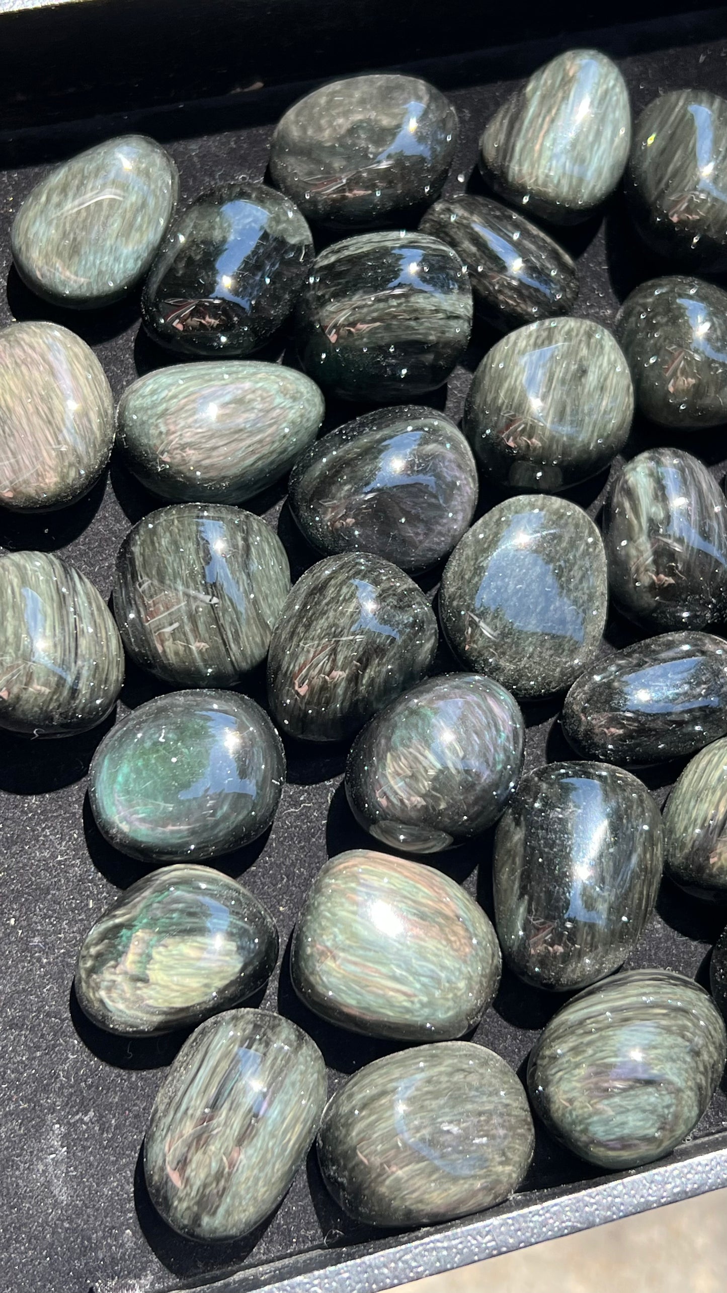 ONE Velvet Rainbow Obsidian Stone