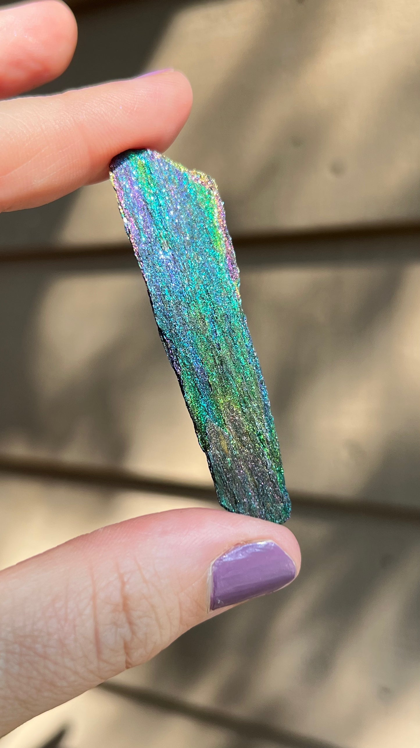 Iridescent Rainbow Hematite, 45cts Andrade Mine, Brazil