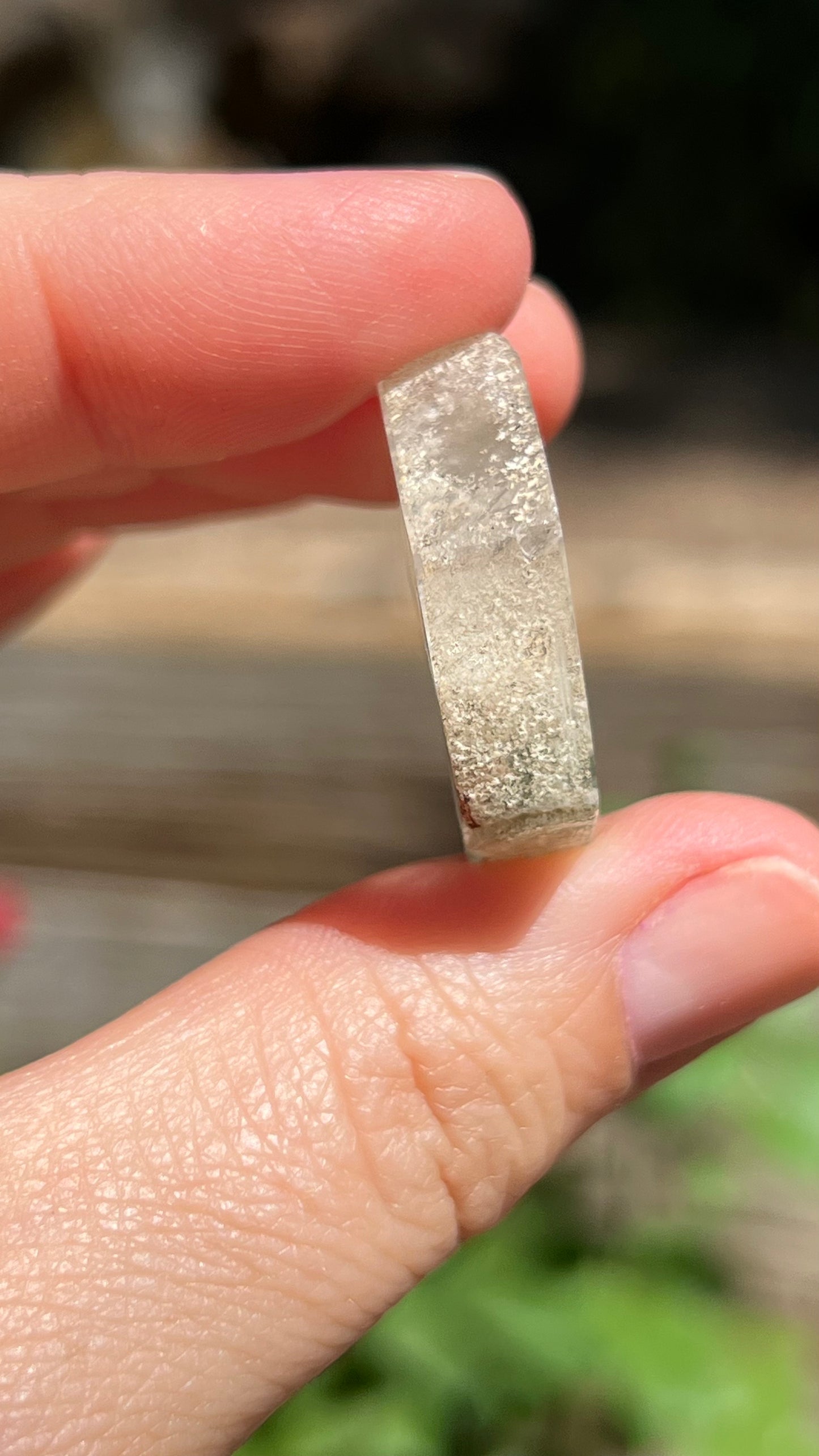 Quartz Lodolite Slice