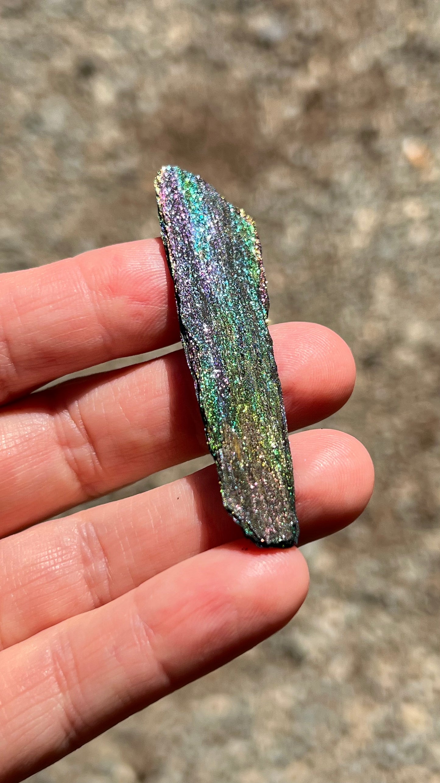 Iridescent Rainbow Hematite, 45cts Andrade Mine, Brazil