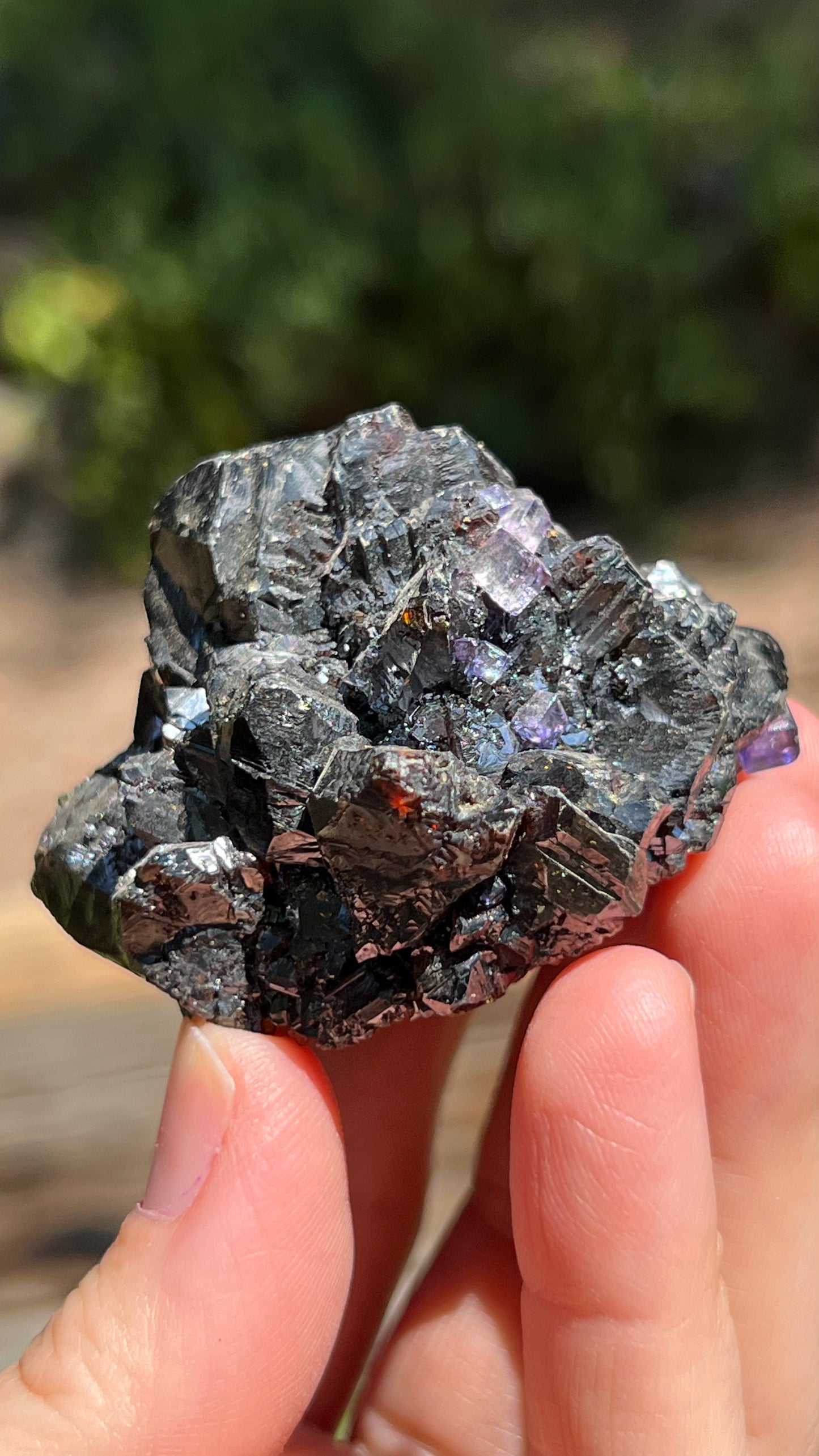 Fluorite on Sphalerite, Elmwood Mine TN