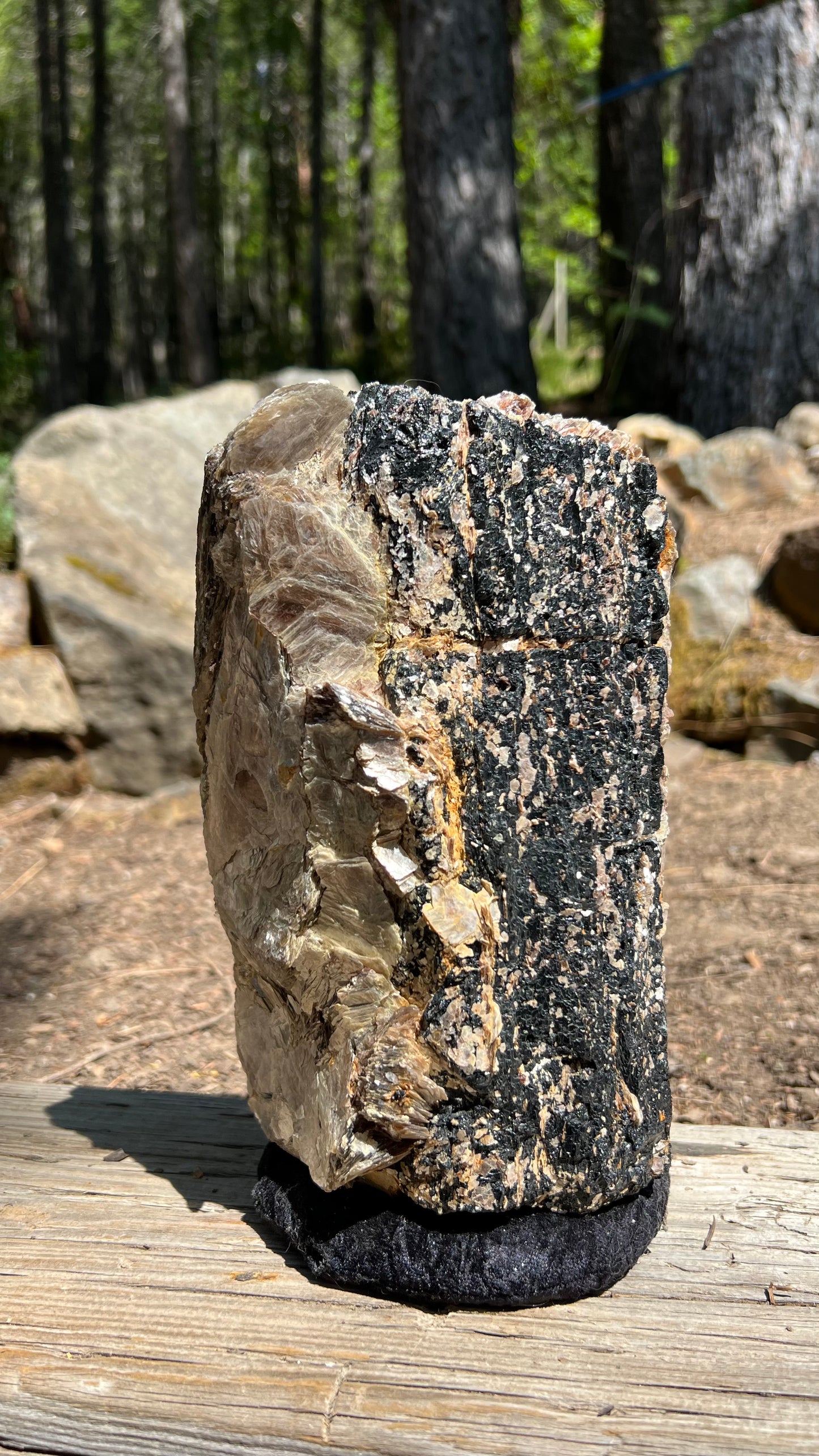 Large Black Tourmaline and Mica, Brazil, Crystal Home Decor