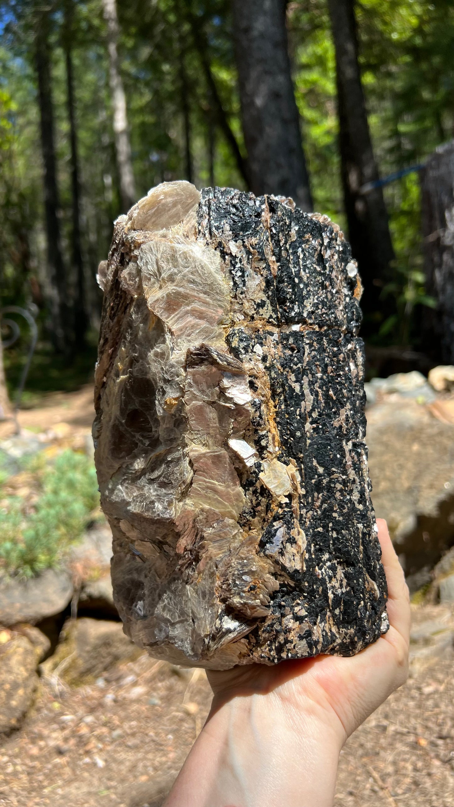 Large Black Tourmaline and Mica, Brazil, Crystal Home Decor