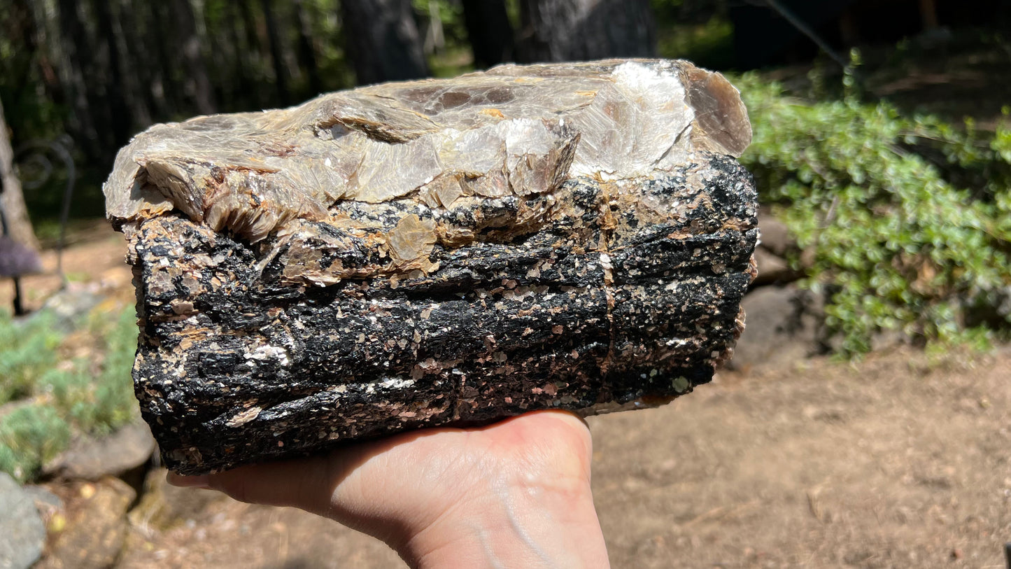 Large Black Tourmaline and Mica, Brazil, Crystal Home Decor