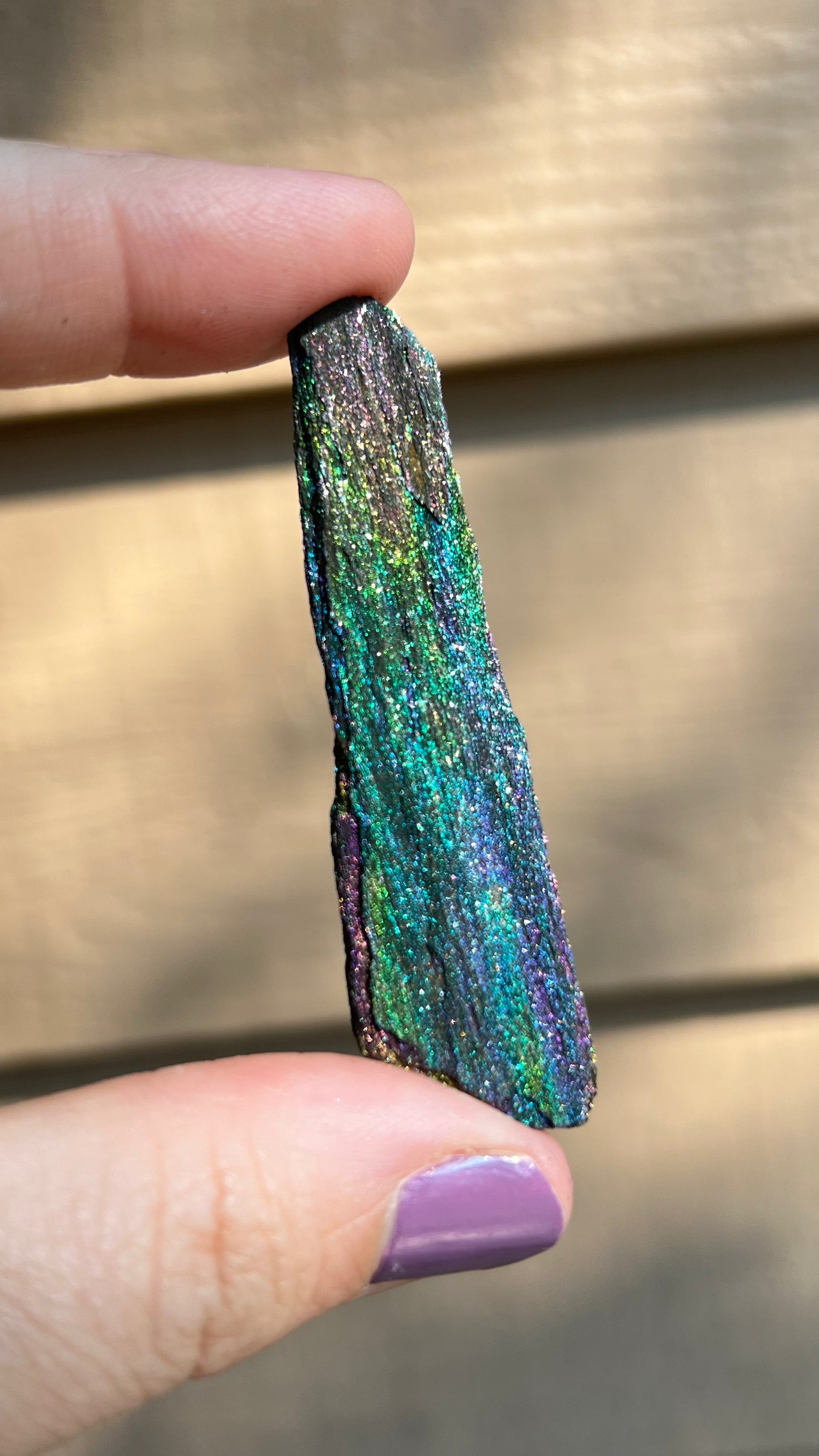 Iridescent Rainbow Hematite, 45cts Andrade Mine, Brazil