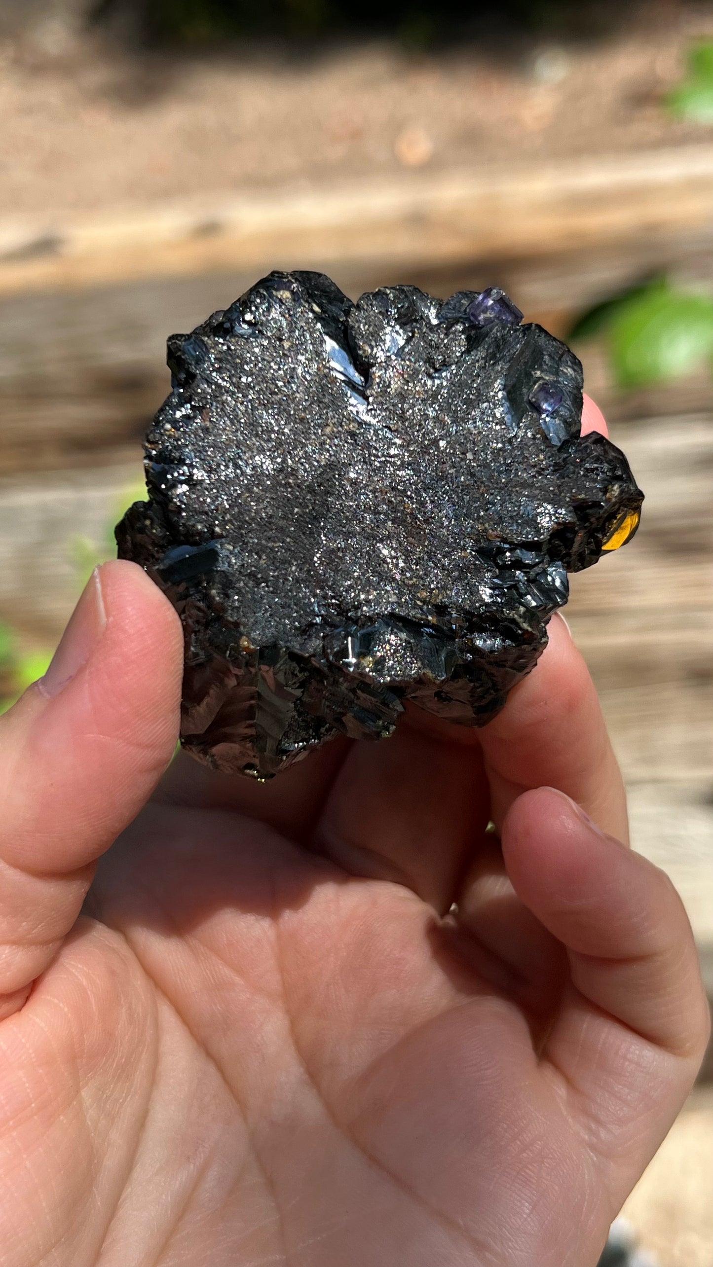 Fluorite on Sphalerite, Elmwood Mine TN