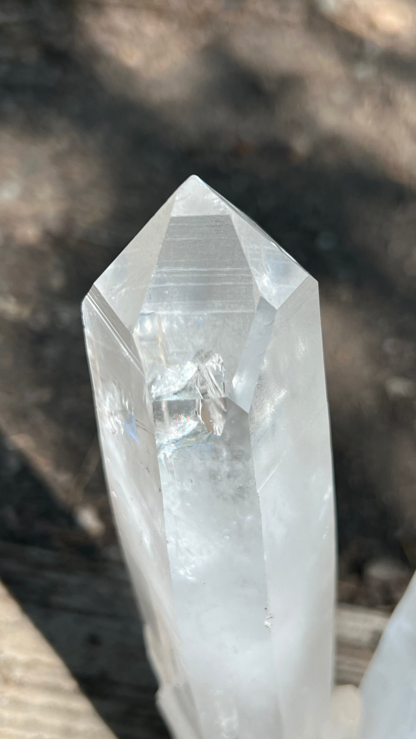 Clear Standing Lemurian Quartz, Brazil