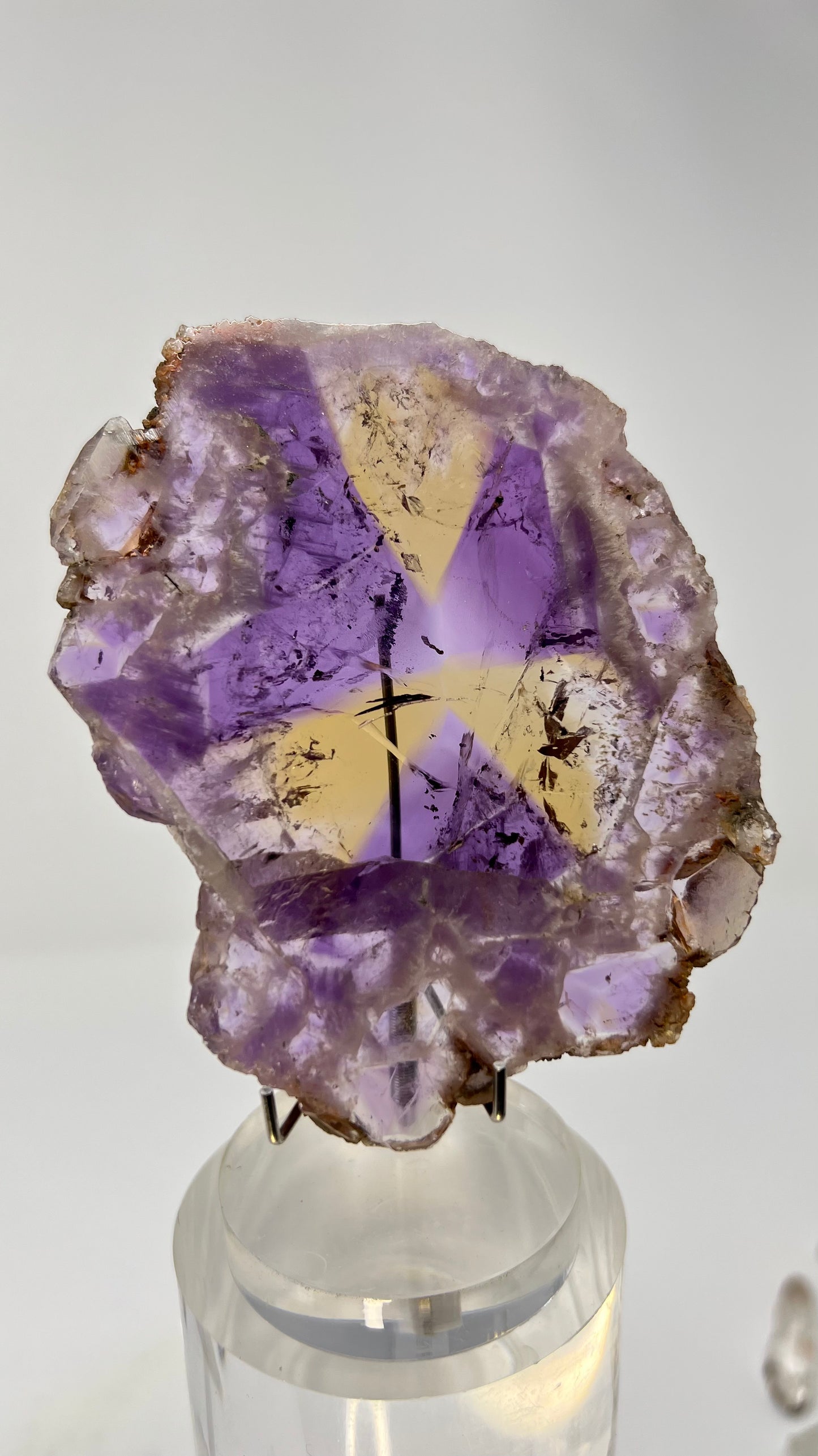 Ametrine Polished Slice, Anahi Mine, Bolivia 166g