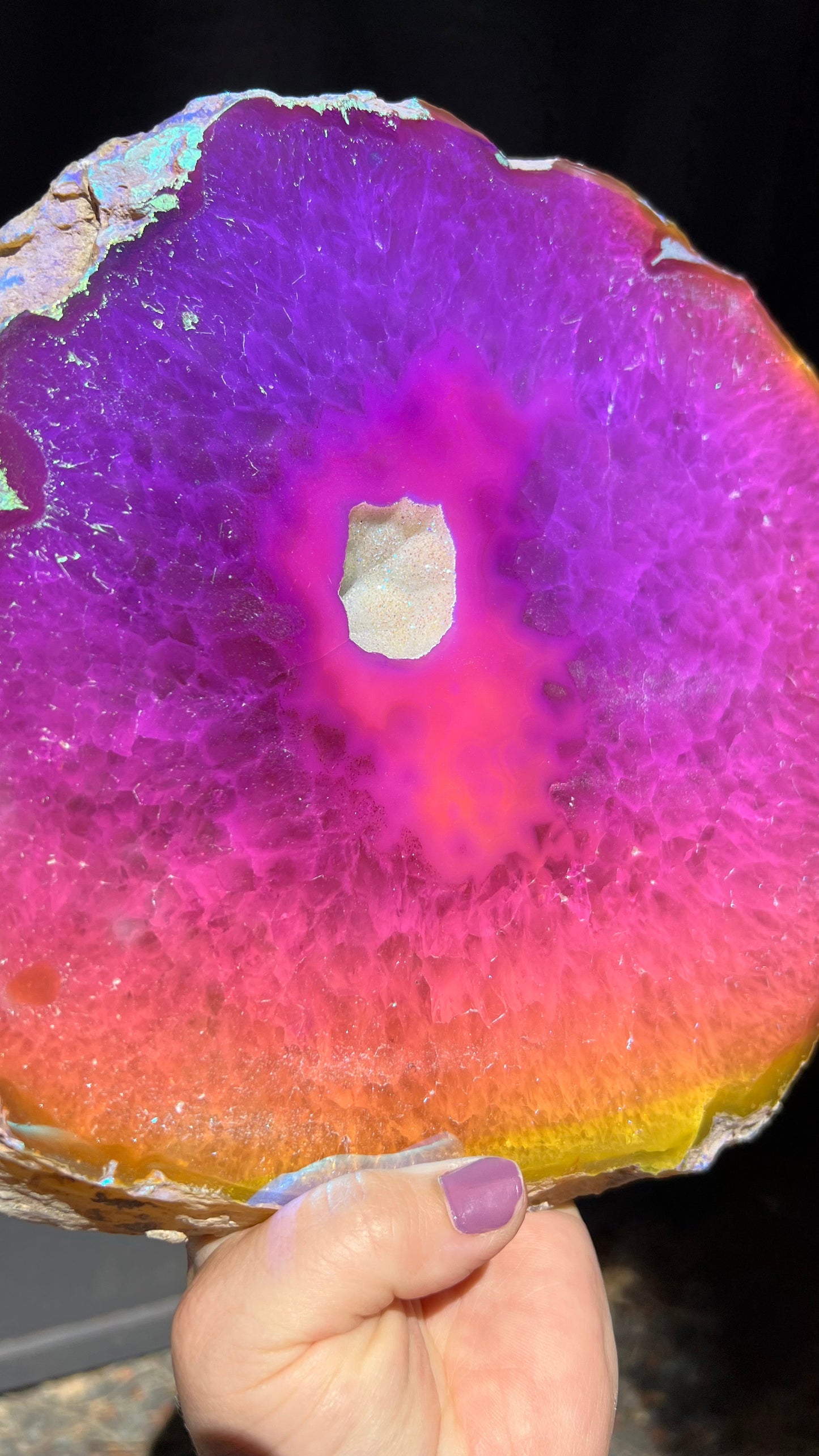 Large Angel Aura Agate Slab