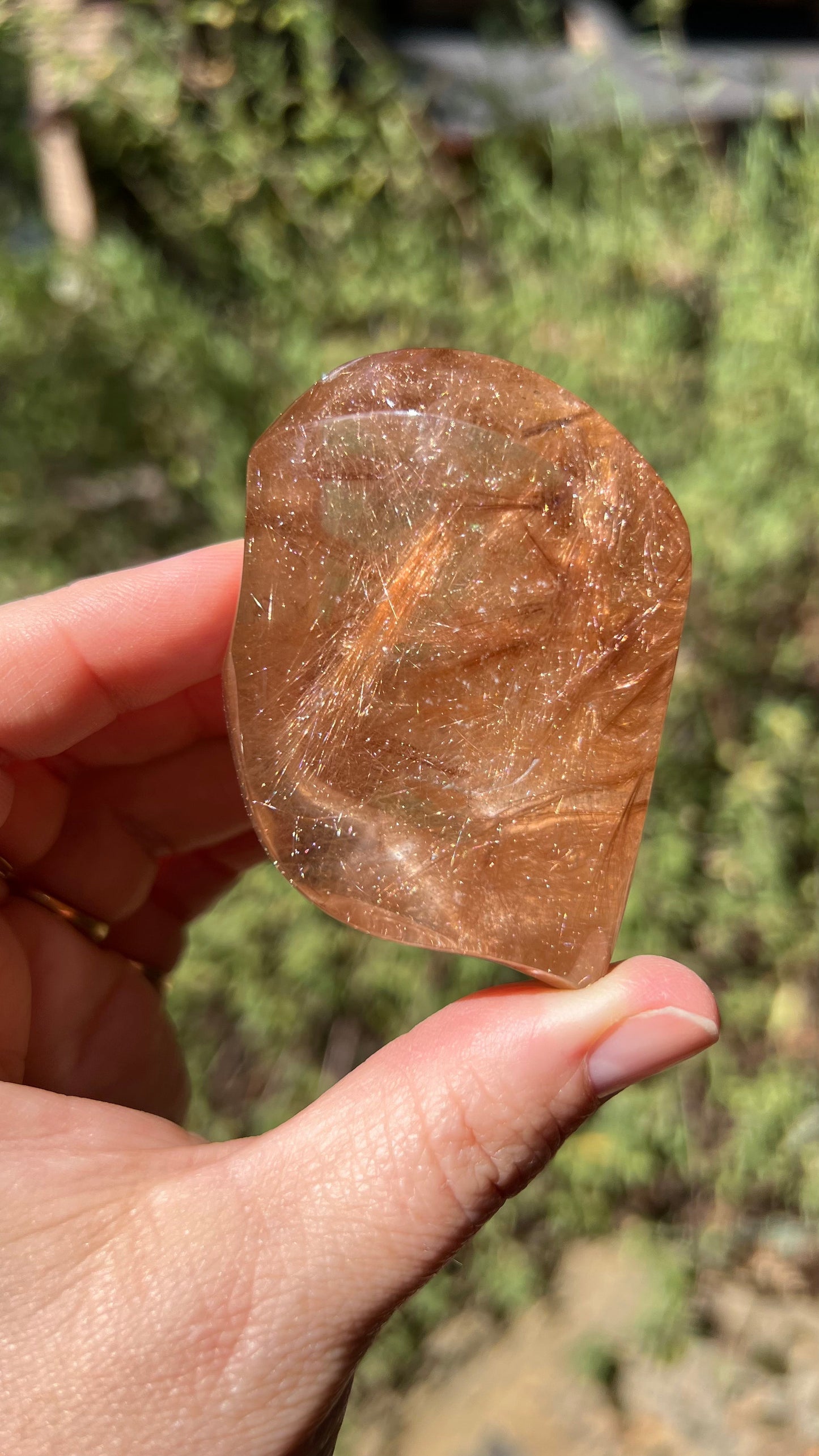 Gold Rutile Included Quartz, Lawrence Stoller