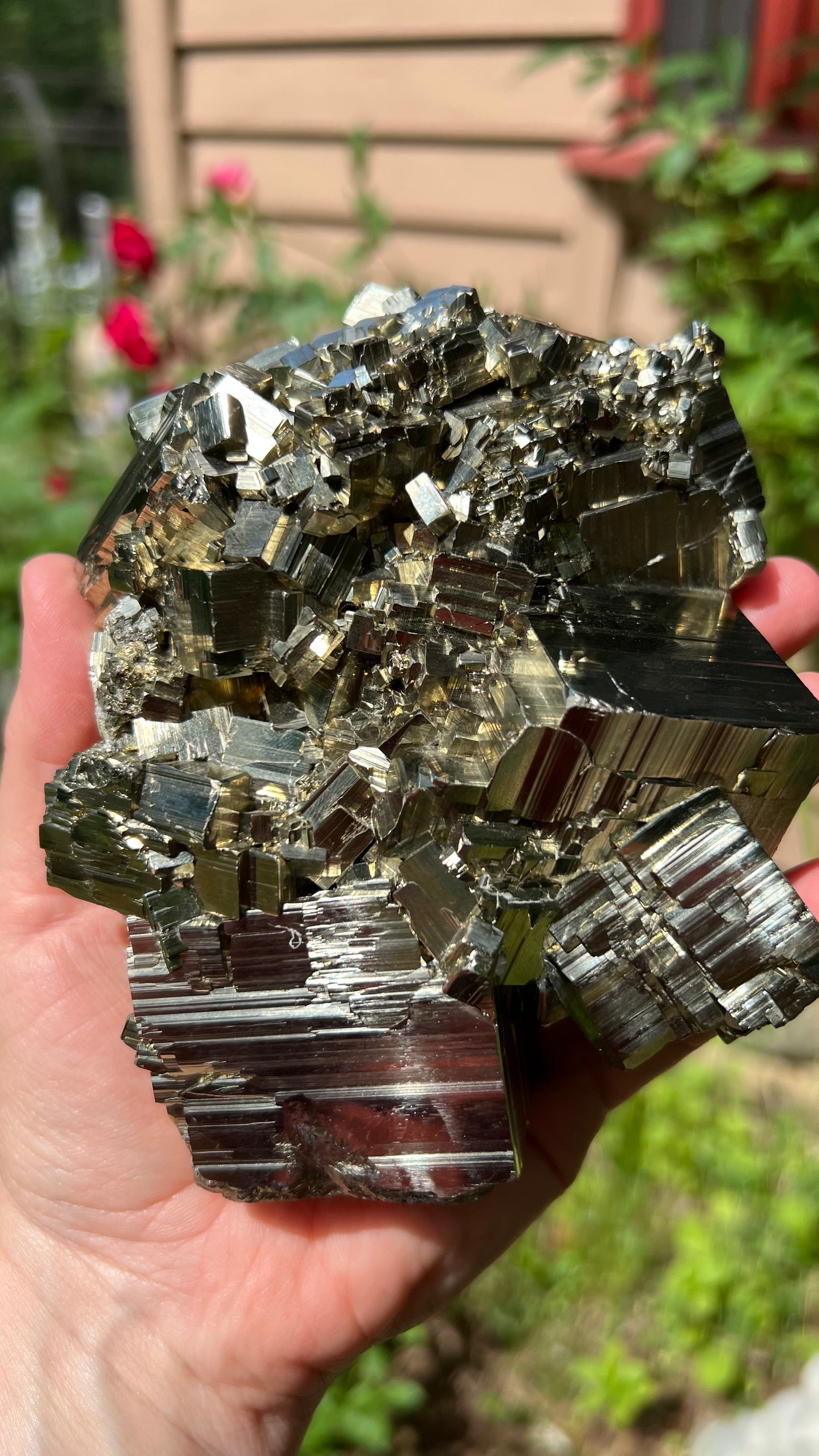 Striking Pyrite with Quartz, Huanzala Mine, Peru