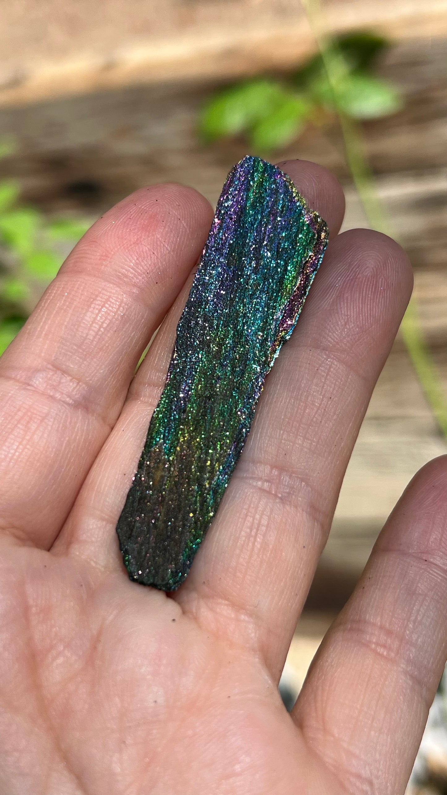 Iridescent Rainbow Hematite, 45cts Andrade Mine, Brazil