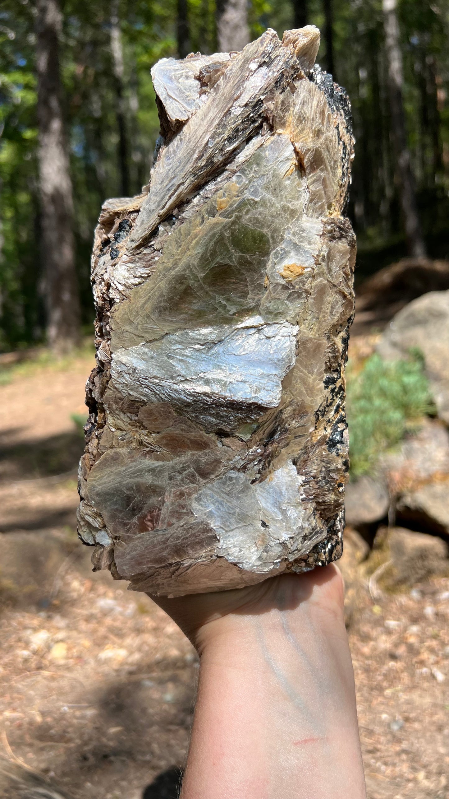 Large Black Tourmaline and Mica, Brazil, Crystal Home Decor