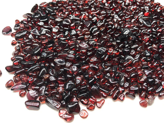 Garnet Tumbled Gemstones, Root Chakra, Vitality, Strength, Passion, Manifestation , Abundance