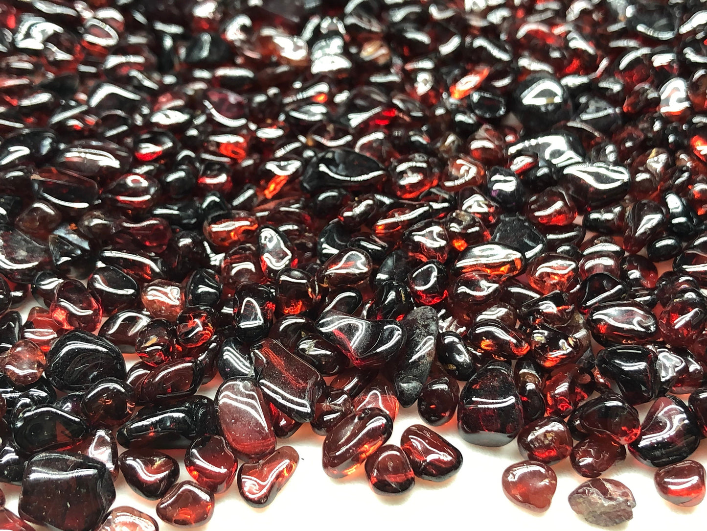 Garnet Tumbled Gemstones, Root Chakra, Vitality, Strength, Passion, Manifestation , Abundance