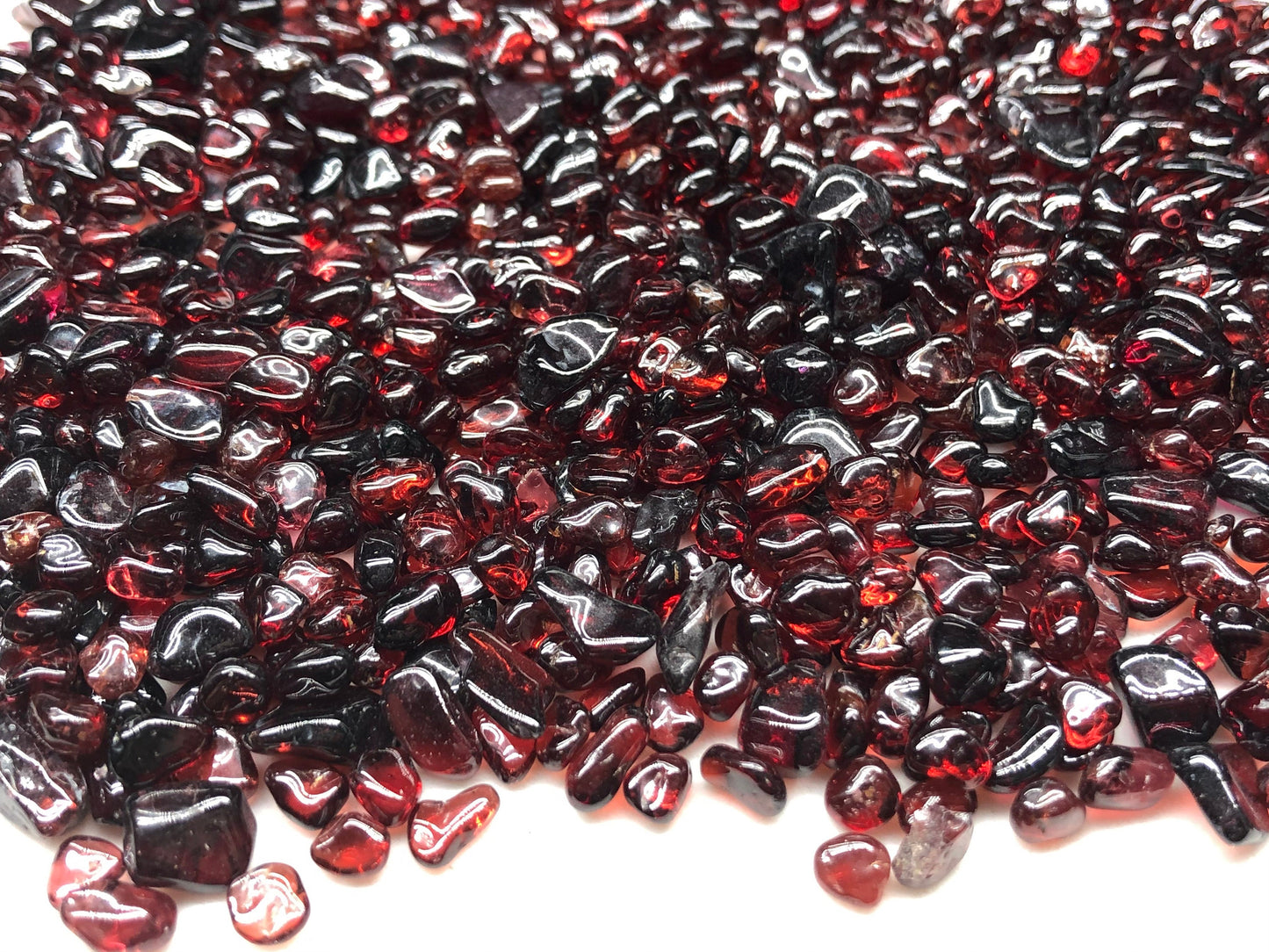 Garnet Tumbled Gemstones, Root Chakra, Vitality, Strength, Passion, Manifestation , Abundance