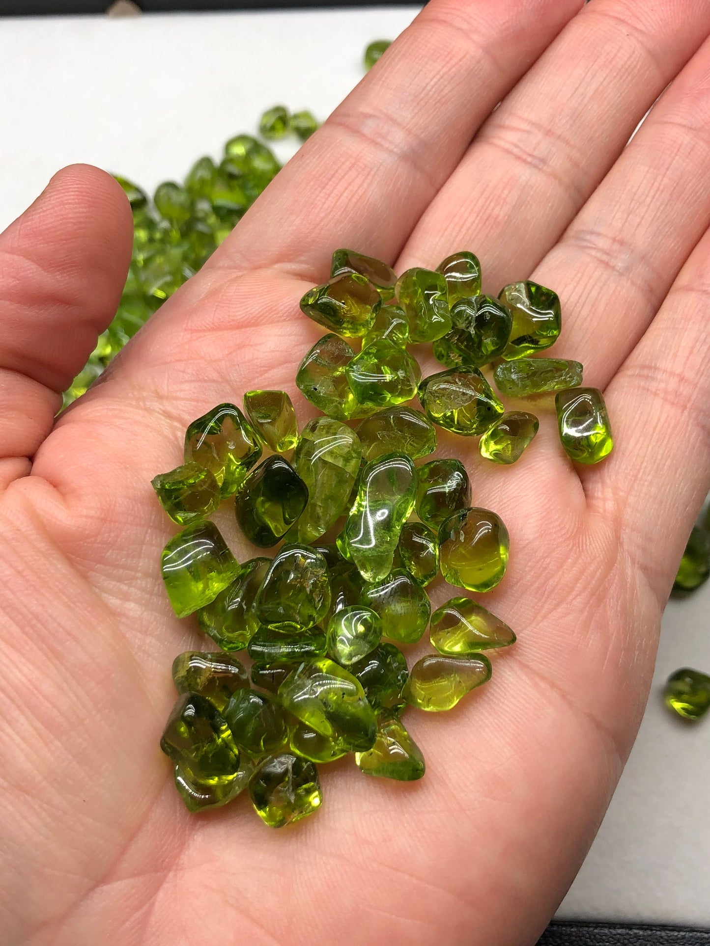 Peridot Tumbled Gemstones, Heart Chakra, Self Love, Heart, Empathy, Emotional Healing, Forgiveness