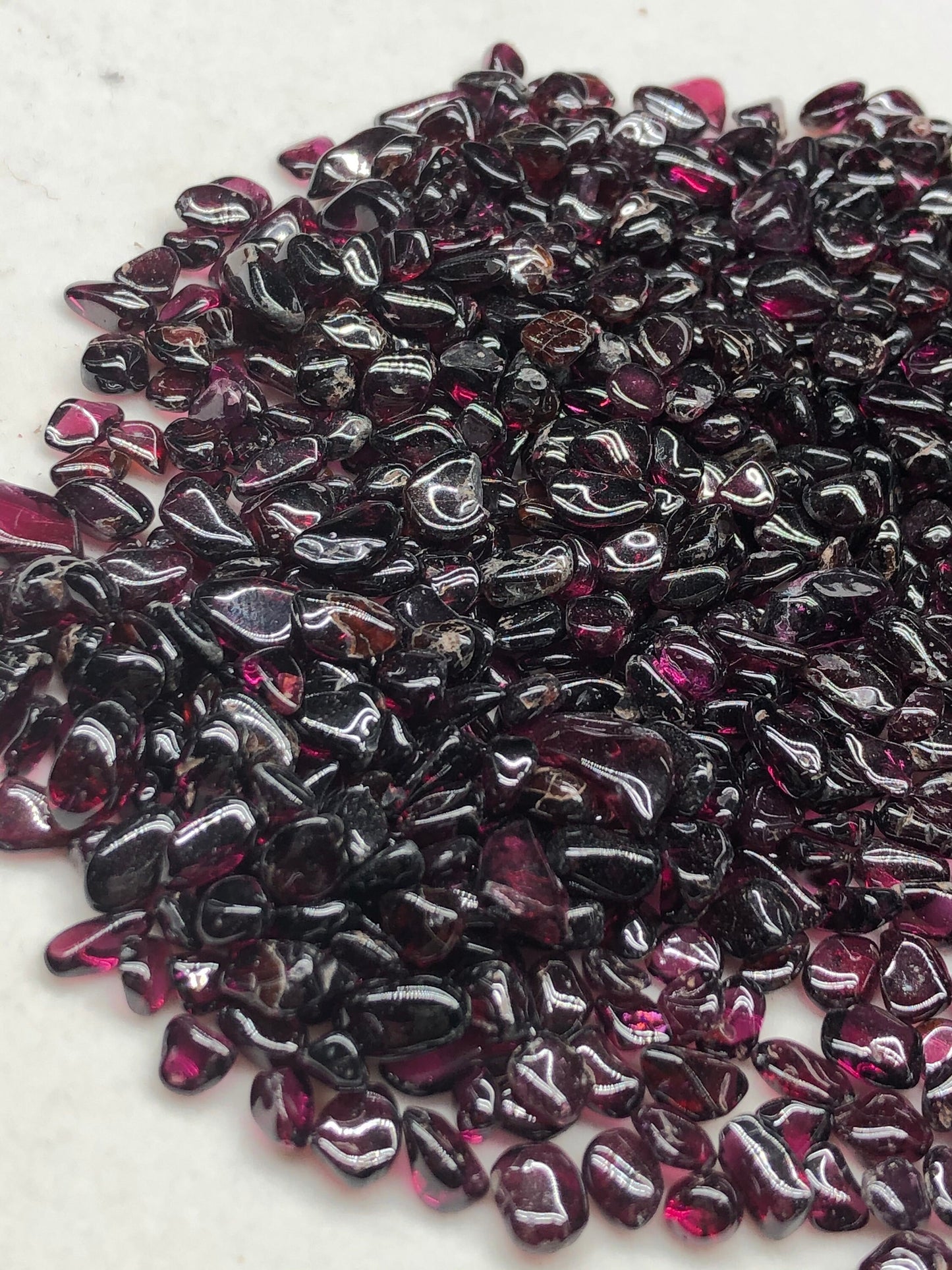 Purple Garnet Tumbled Gemstones, Crown Chakra, Visions, Psychic Intuition, Power, Divine Connection