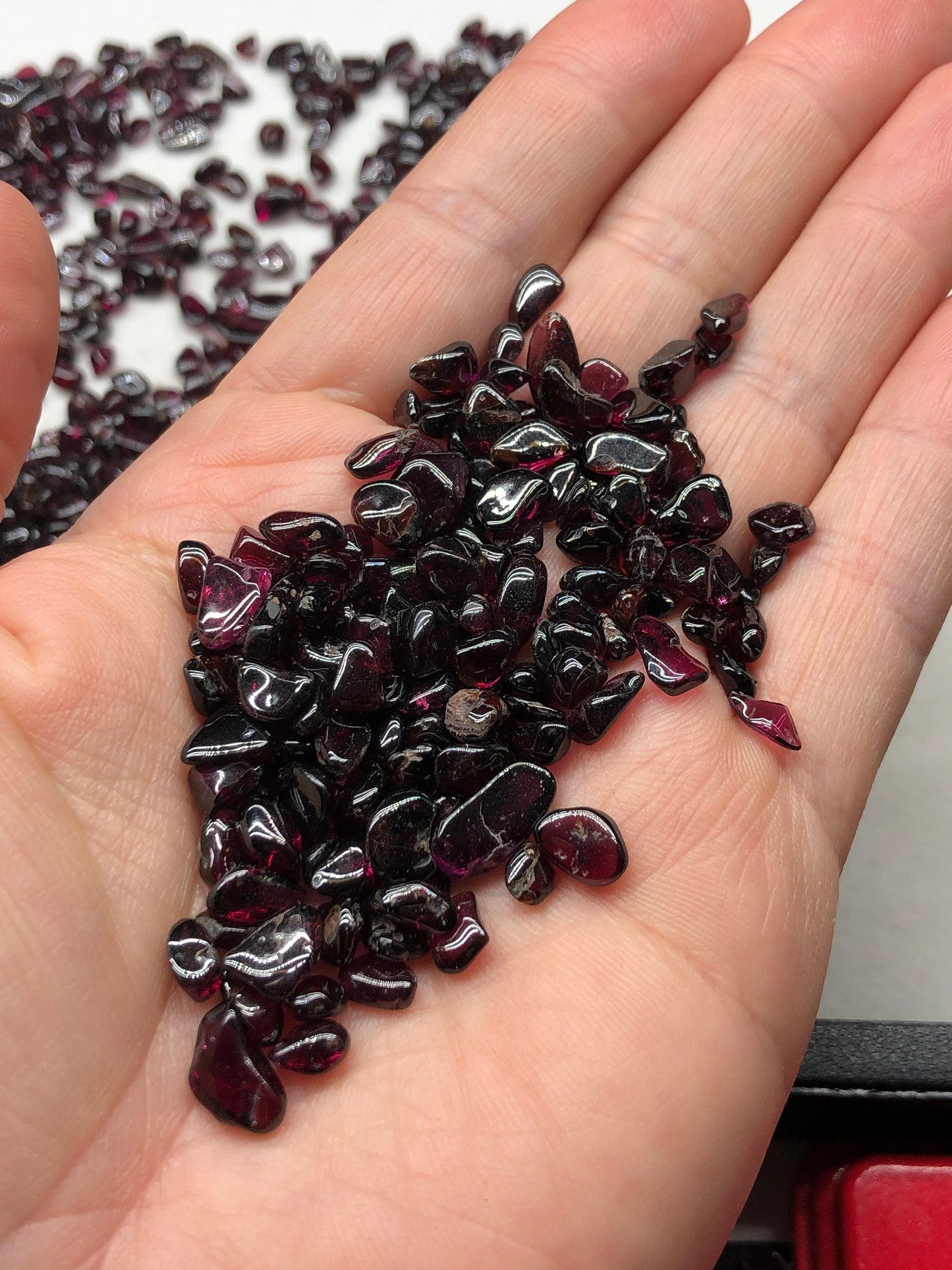 Purple Garnet Tumbled Gemstones, Crown Chakra, Visions, Psychic Intuition, Power, Divine Connection