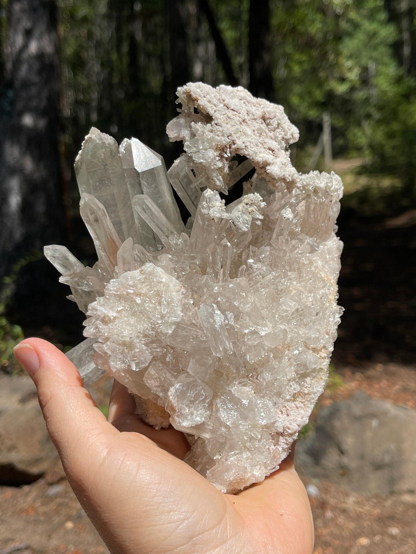 Pink Himalayan Quartz Cluster Mashup