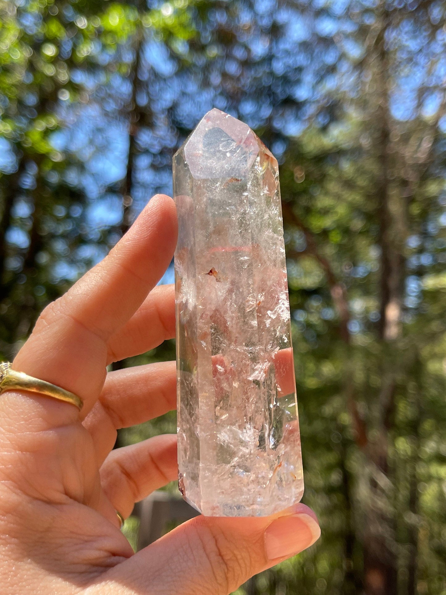 Clear Quartz Tower, Quartz, Healing, Divination, Metaphysical Q1-0722