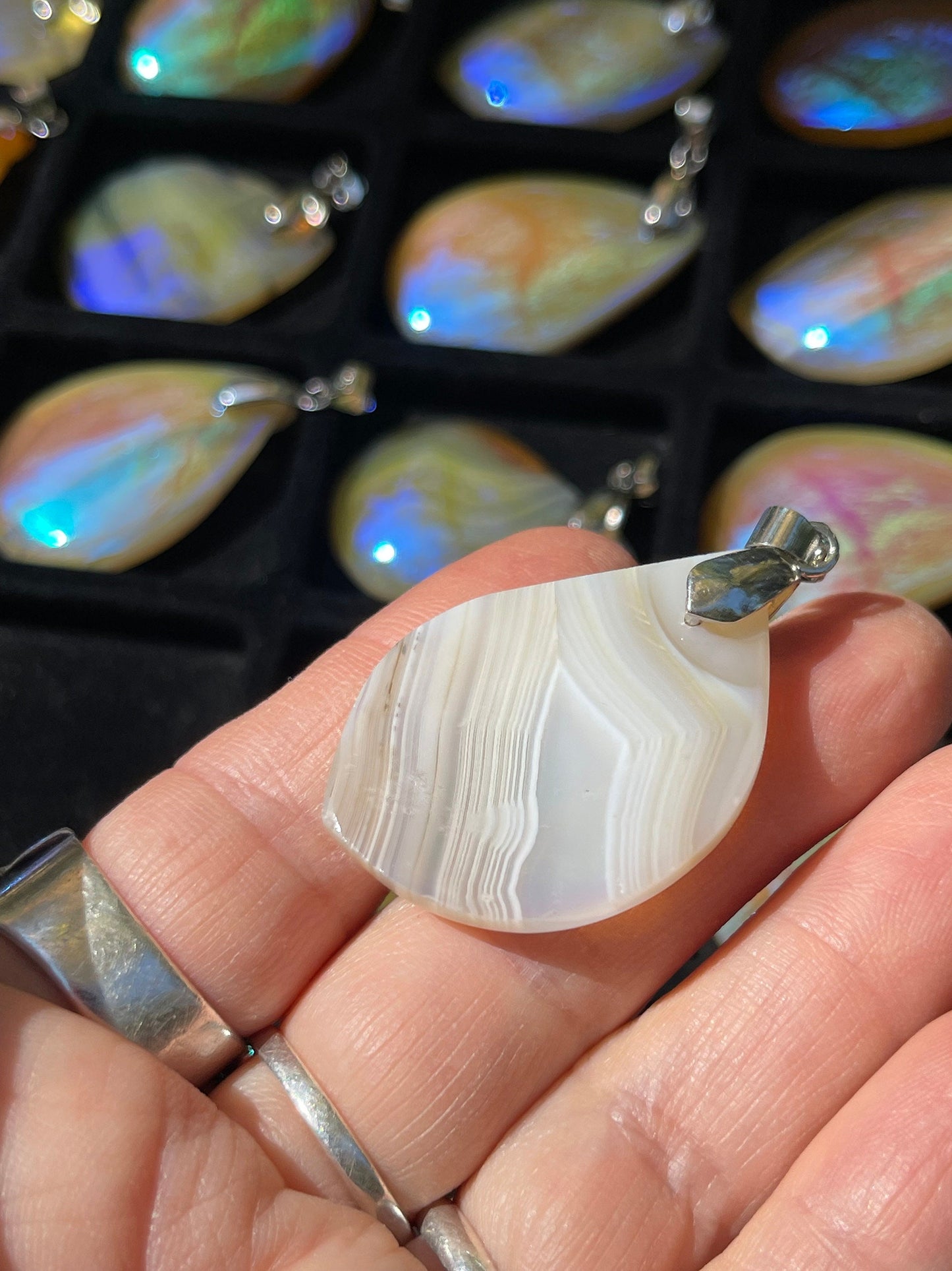 Angel Aura Agate Pendant