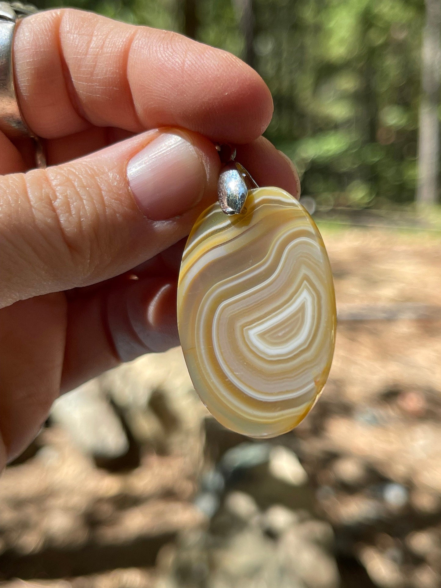 Angel Aura Agate Pendant