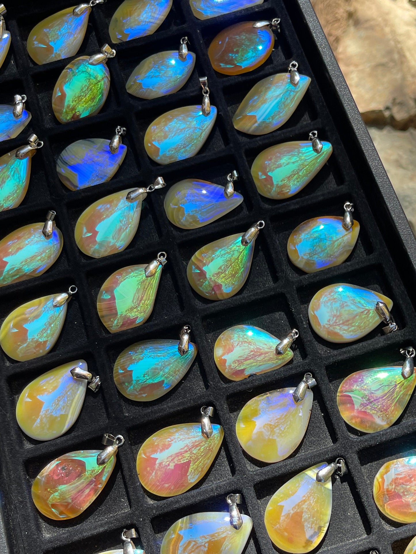 Angel Aura Agate Pendant