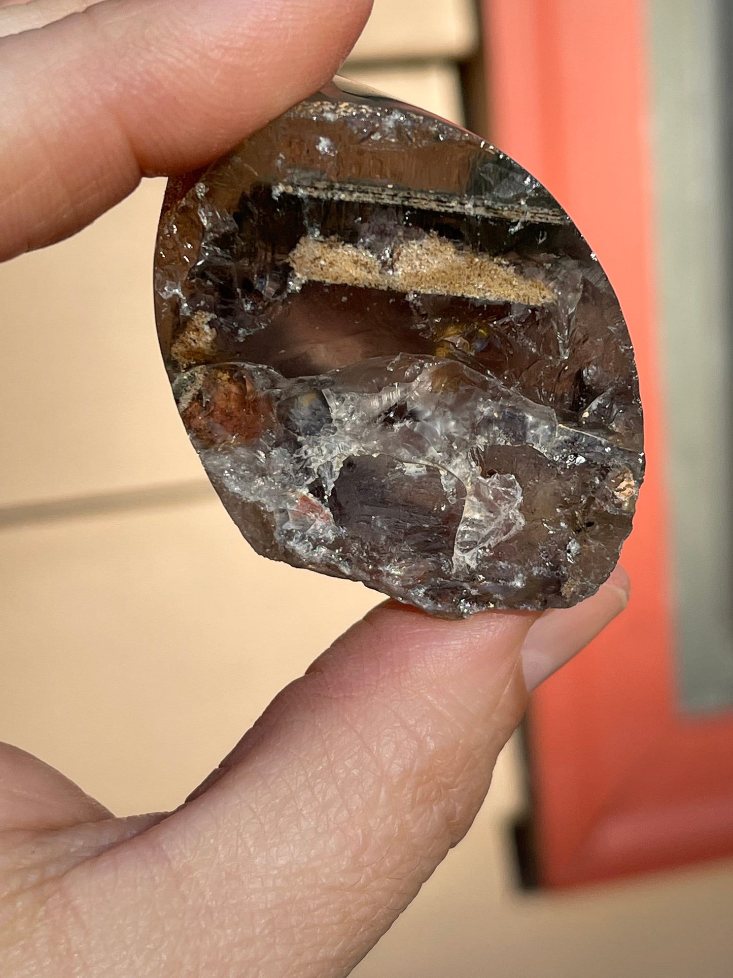 Optical Quartz with Chlorite Phantom, Lodolite, Q3-0201