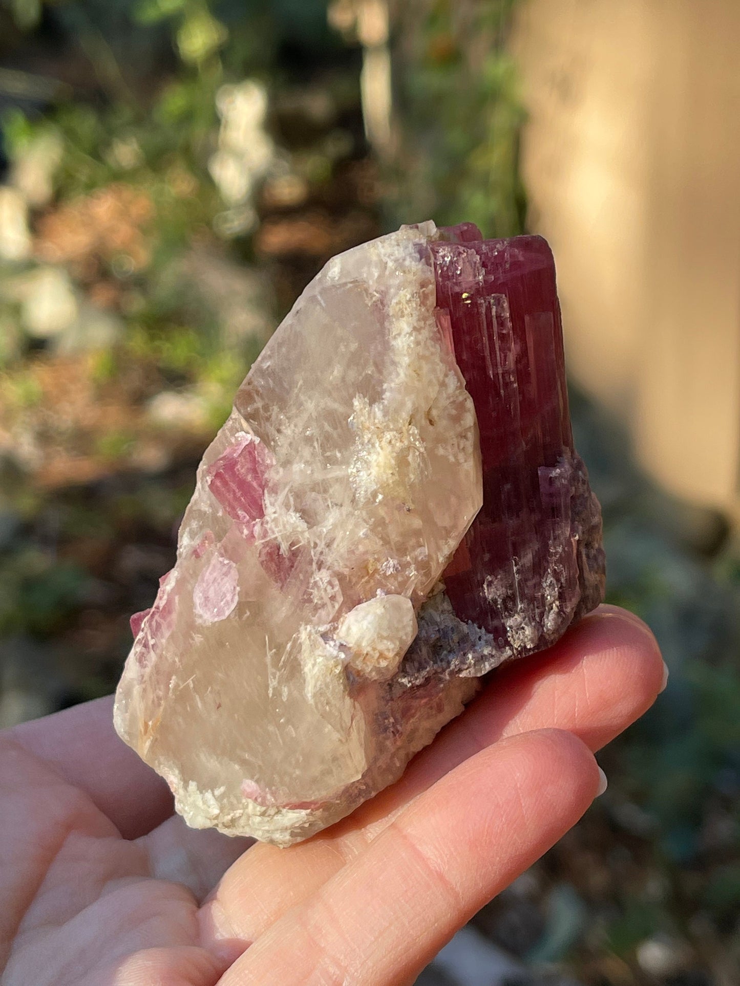 Stewart Mine Pink Tourmaline, Lepidolite, Smoky Quartz, Heart Chakra, Self Love, Heart, Empathy, Emotional Healing, PTSM-0116