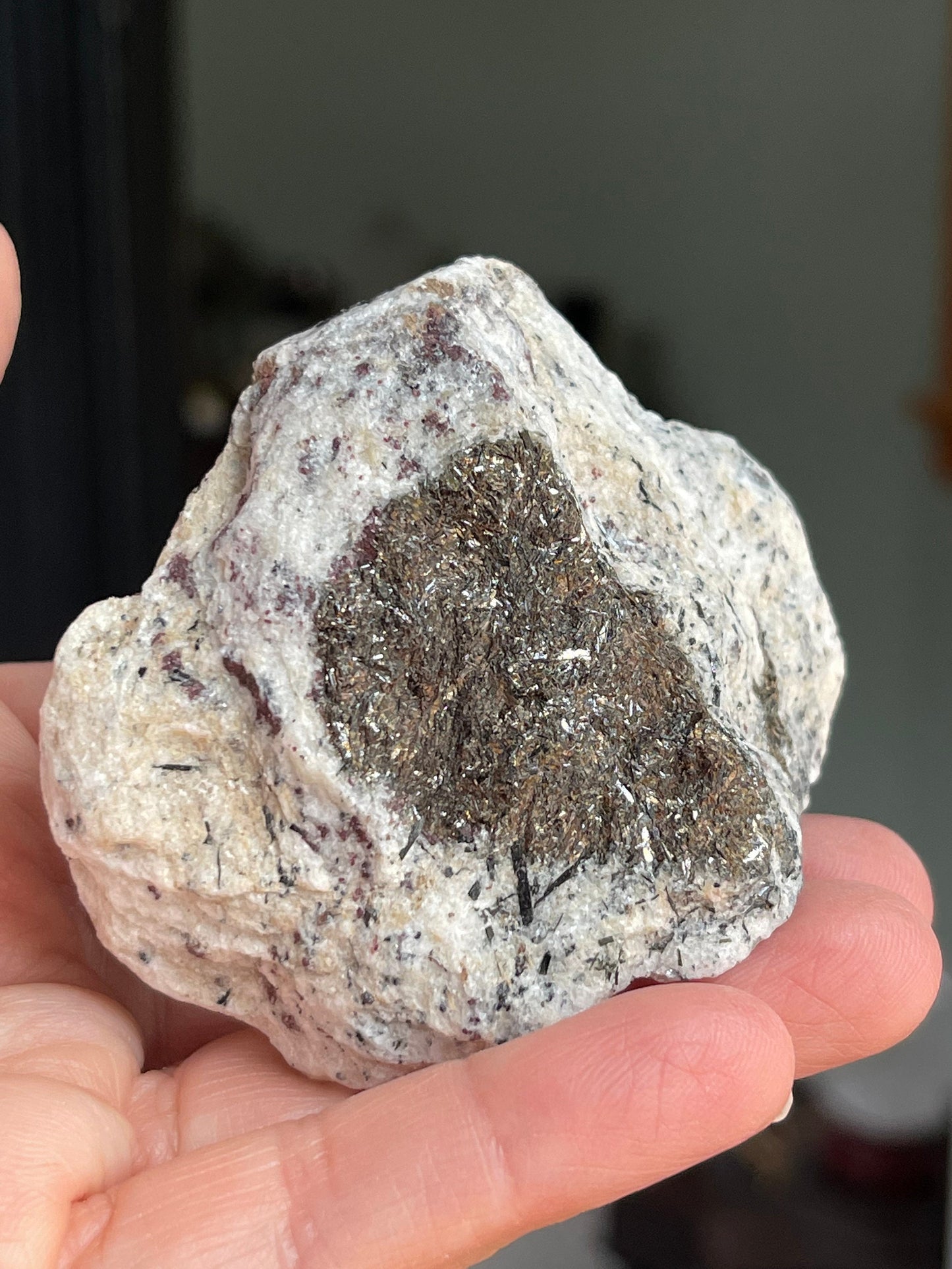 Astrophyllite Starburst, Shimmering Minerals