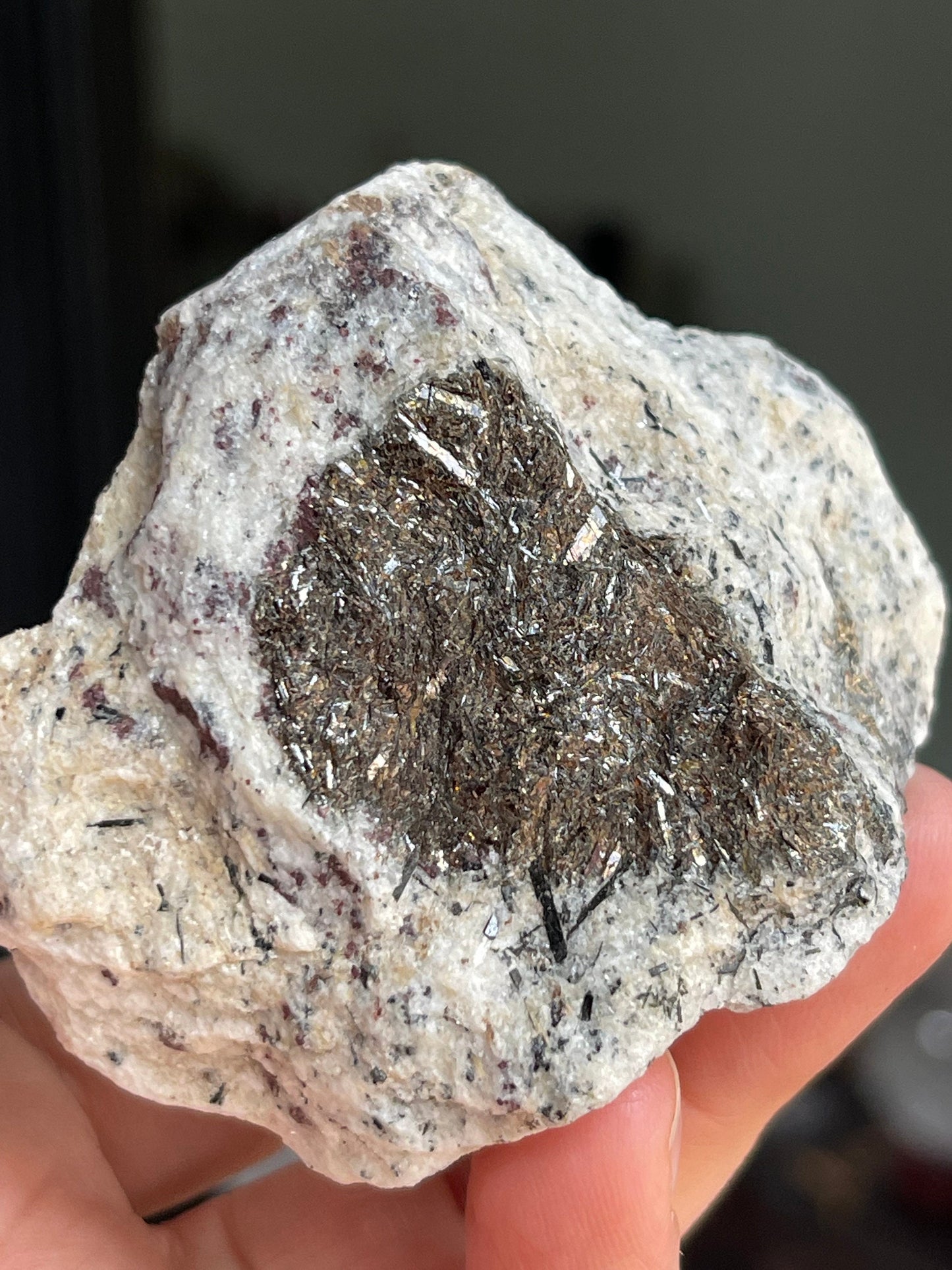 Astrophyllite Starburst, Shimmering Minerals