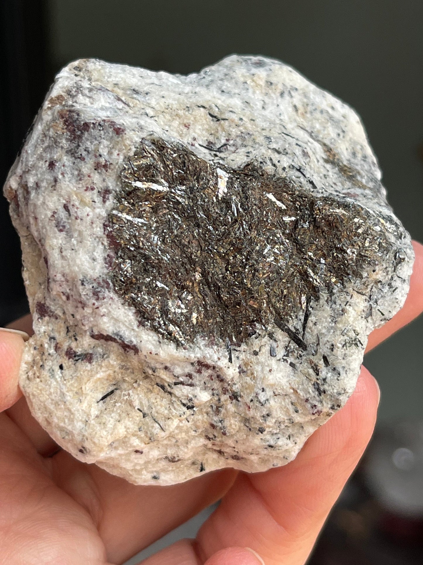 Astrophyllite Starburst, Shimmering Minerals