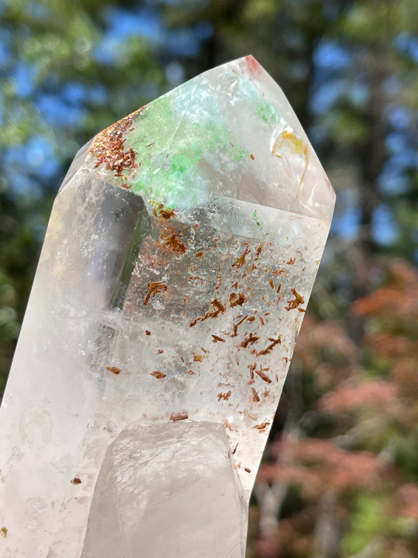 Ajoite, Tangeite and Copper in Quartz, Messina Africa