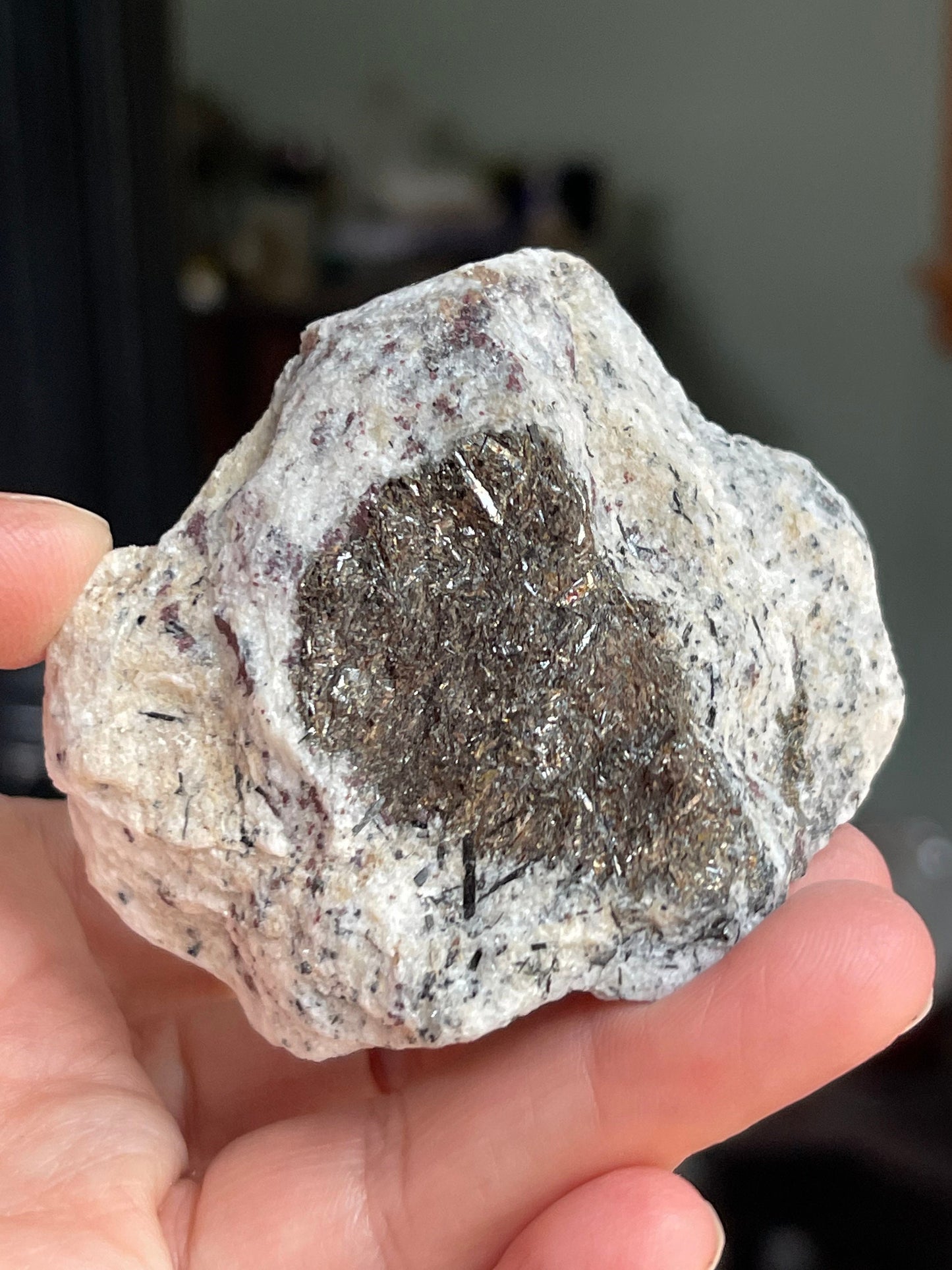 Astrophyllite Starburst, Shimmering Minerals