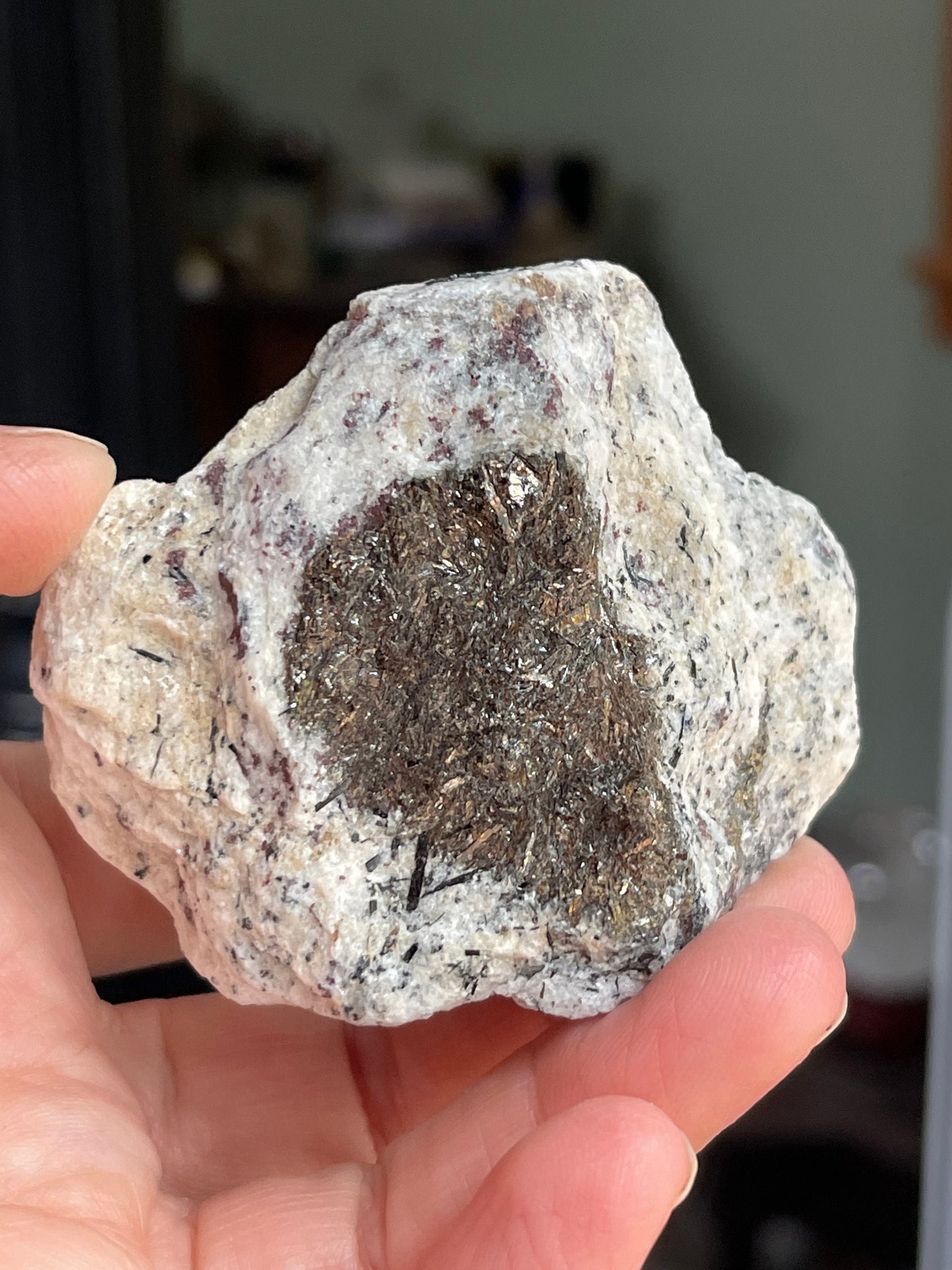 Astrophyllite Starburst, Shimmering Minerals