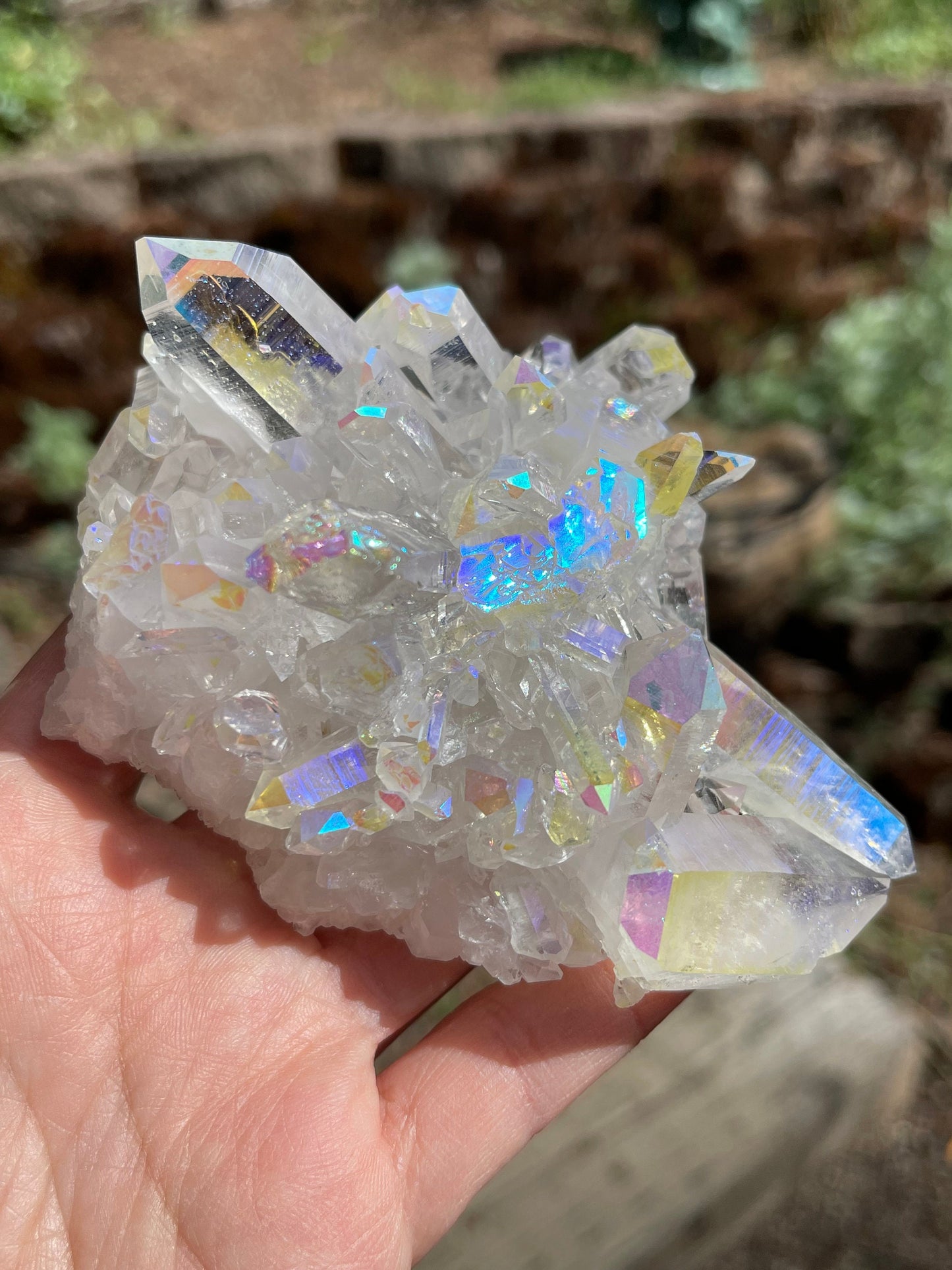 Angel Aura Quartz Cluster