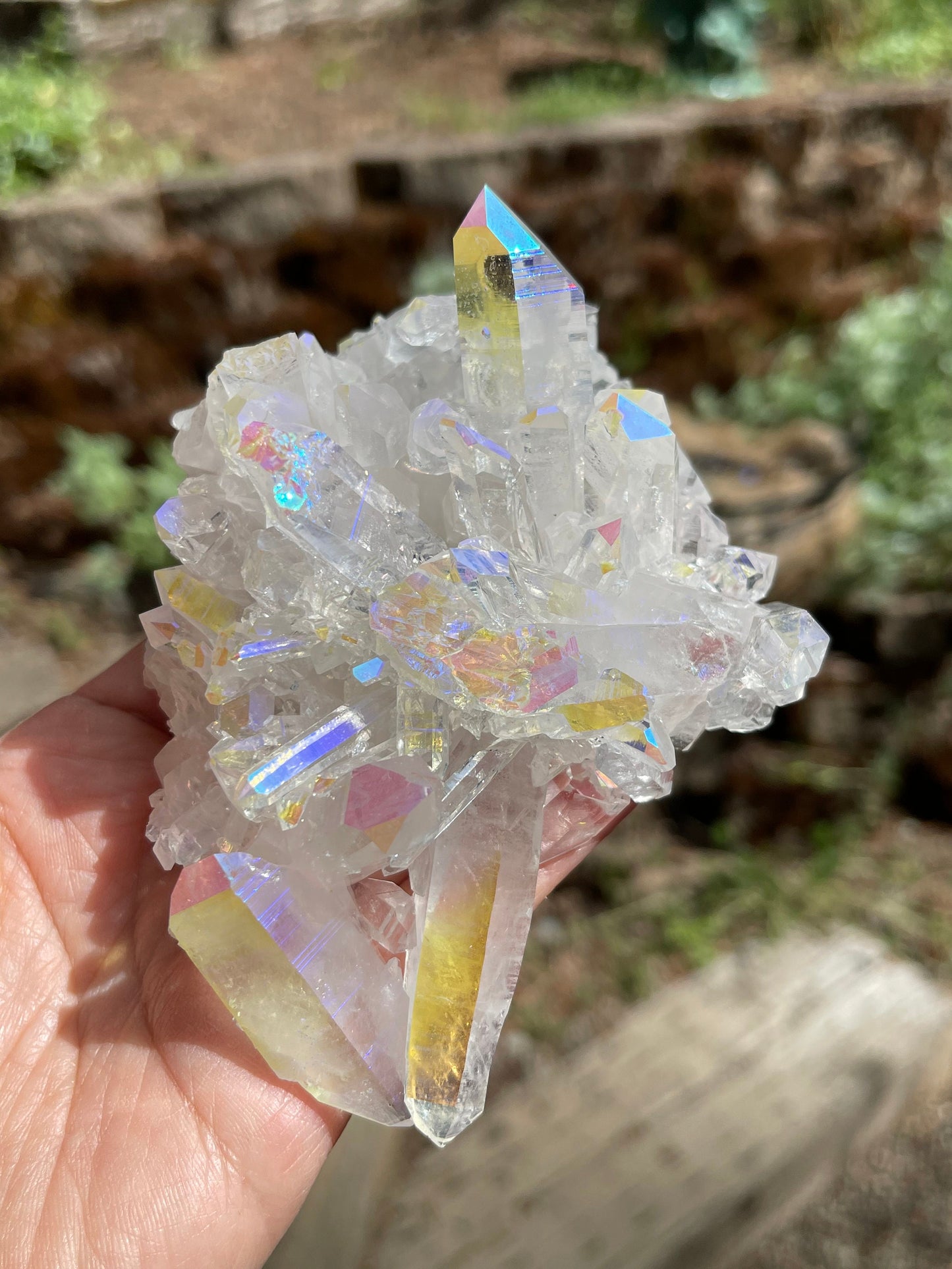 Angel Aura Quartz Cluster