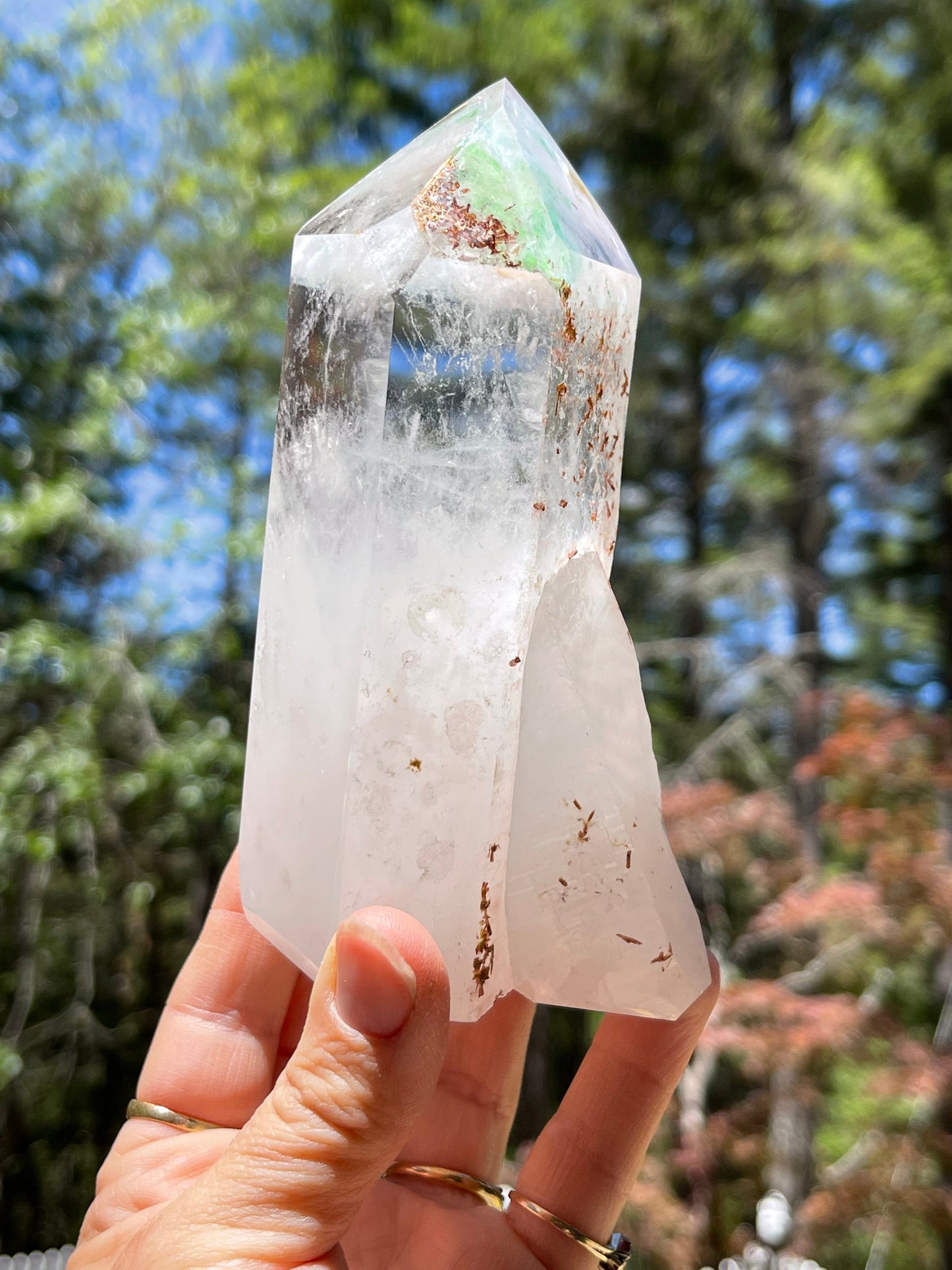 Ajoite, Tangeite and Copper in Quartz, Messina Africa
