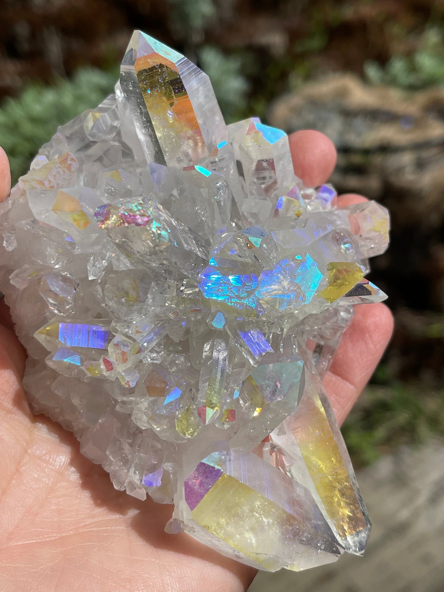 Angel Aura Quartz Cluster