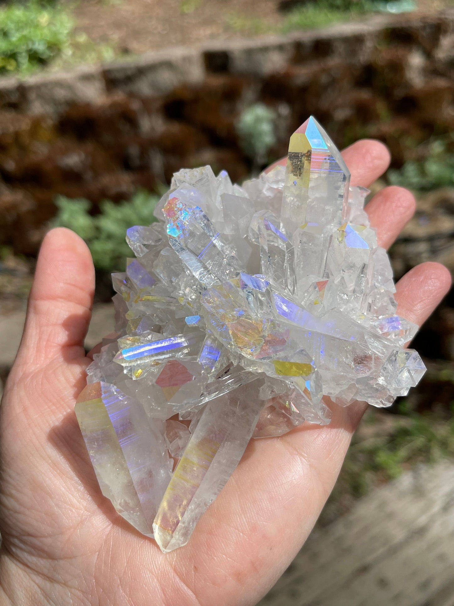 Angel Aura Quartz Cluster