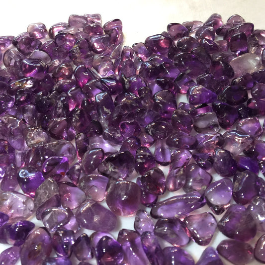 Siberian Amethyst Tumbled Gemstones USA Mine, Four Peaks Arizona, Magenta Flash, Rare Crystals, Transformation, Prosperity, Abundance, Love,