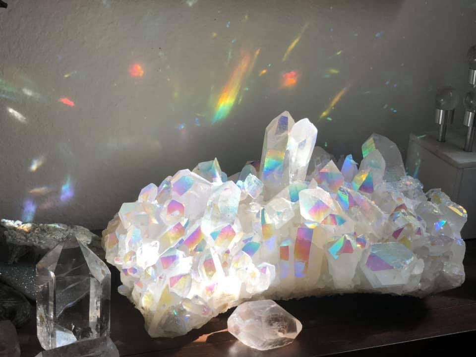 Extra Large Angel Aura Quartz Decorator