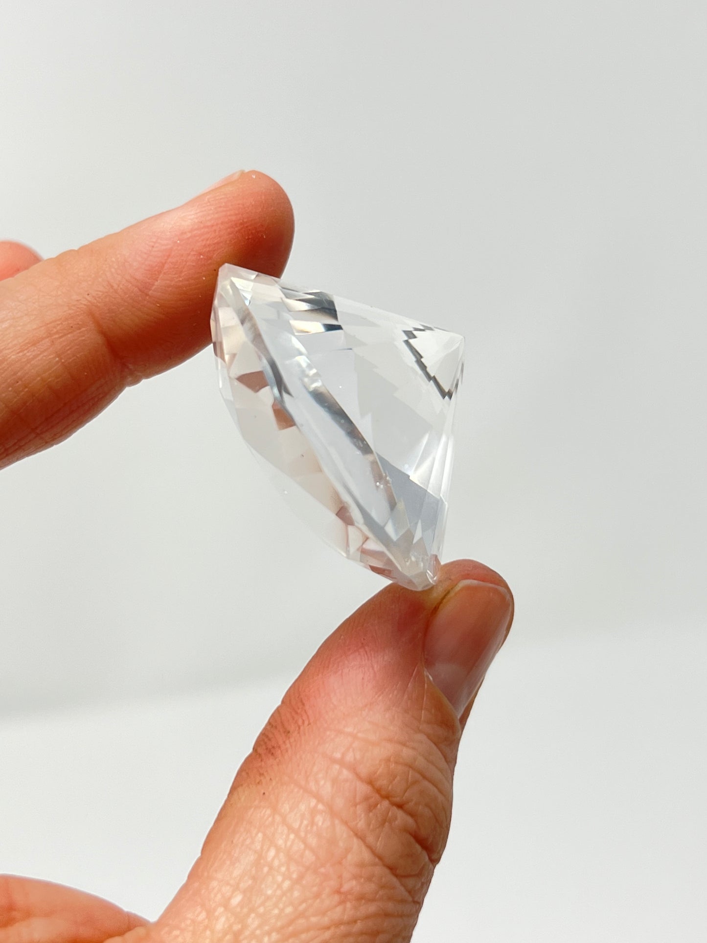 Clear Quartz Faceted Jewel